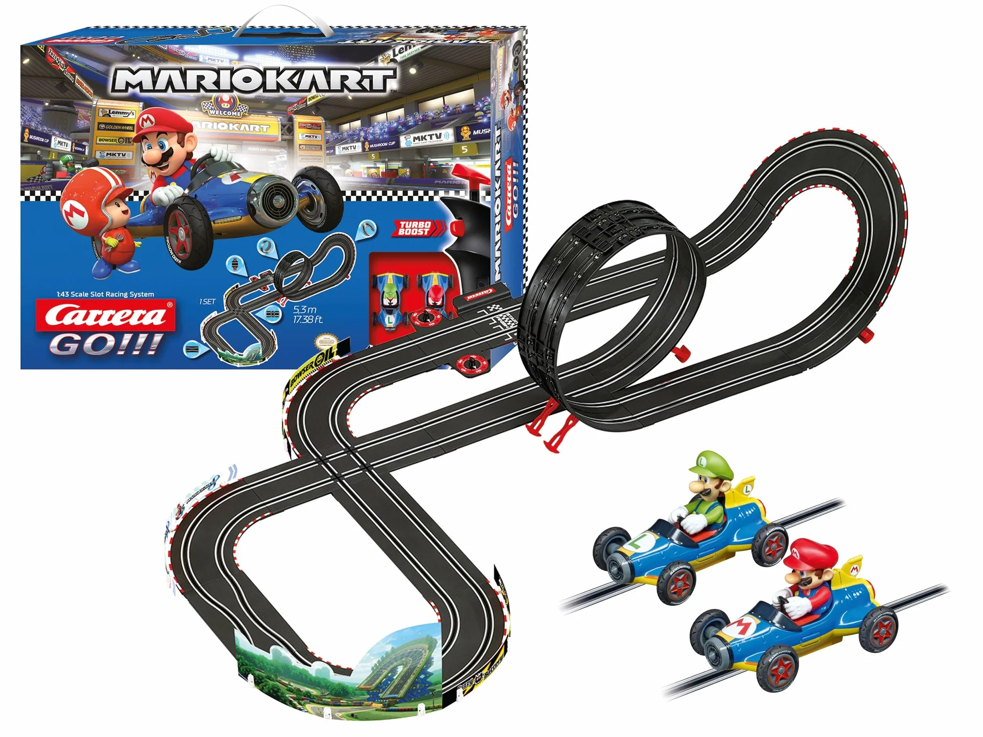 Carrera 20062492 Nintendo Mario Kart 8, wielokolorowy, 58 x 10 x 40 cm