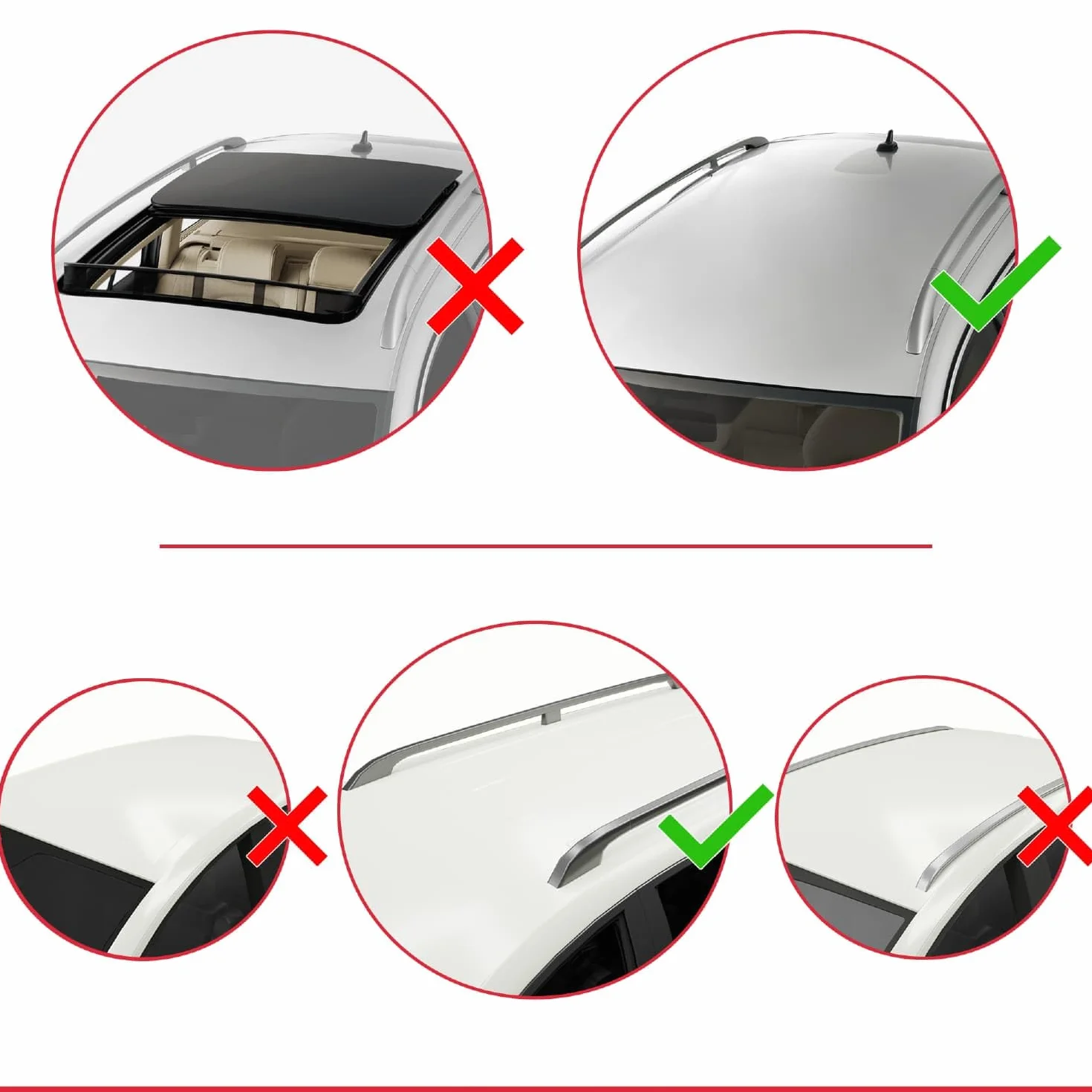 Aluminiowe poprzeczki dachowe czarne do GMC Acadia 2024-2026 2 szt.