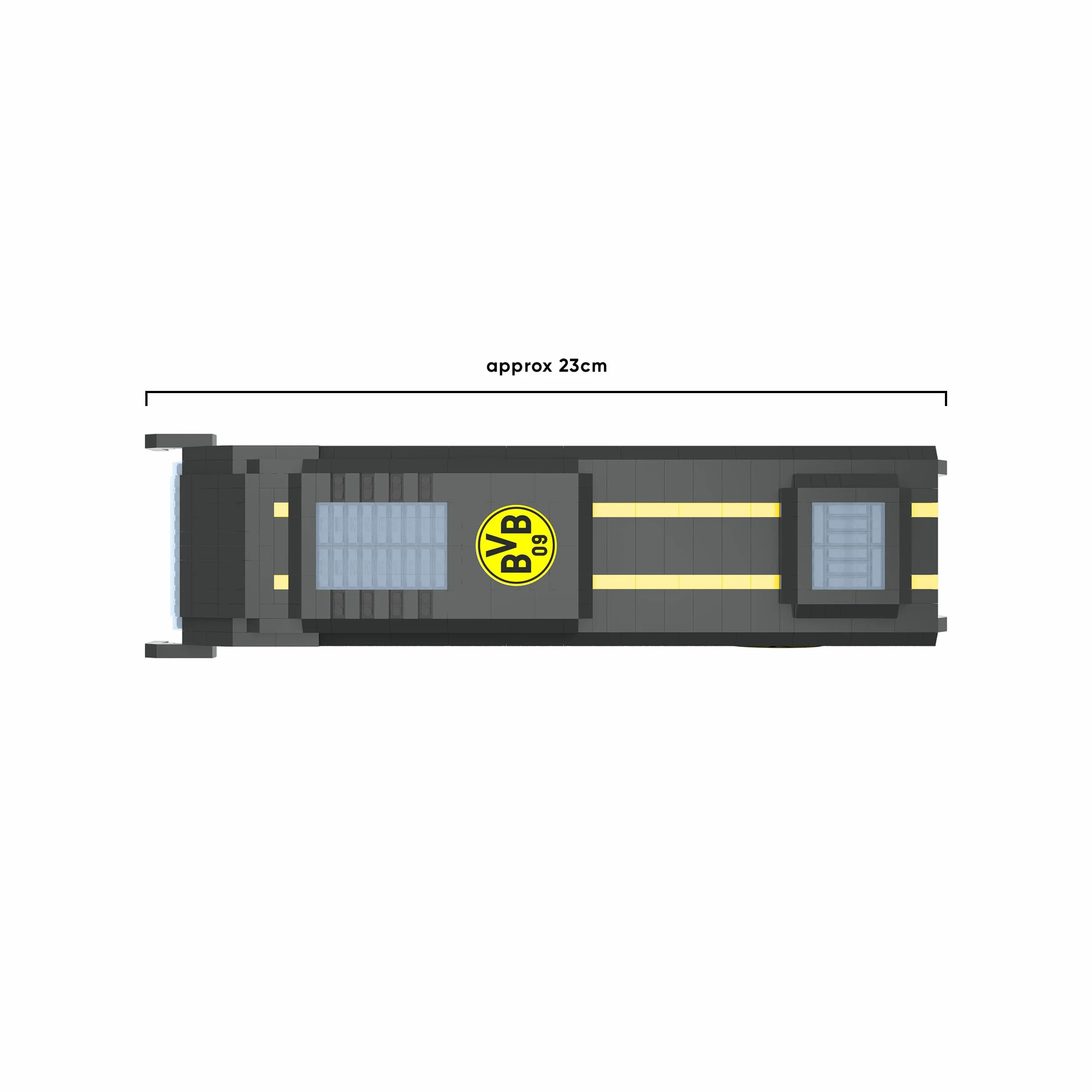 FOCO Oficjalny produkt na licencji Borussia Dortmund BRXLZ 3D Bricks Team Team Piłka nożna Zabawka konstrukcyjna Model