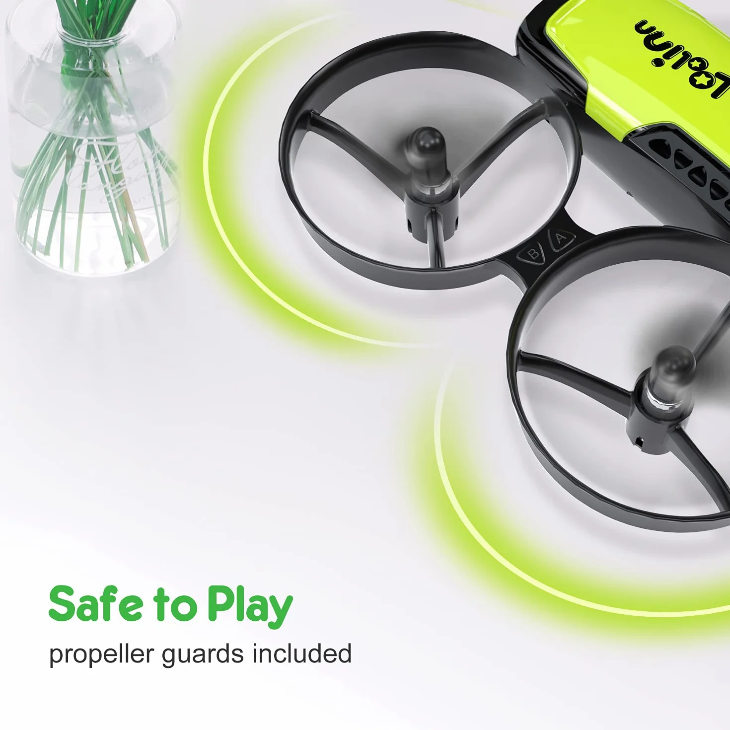 Loolinn | Dron z kamerą jako prezent dla dzieci – mini dron zdalnie sterowany, czas lotu 21 minut (trzy baterie w zestawie)