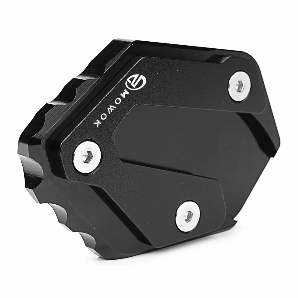 MOWOK przedłużenie podpórki bocznej do motocykla MT07 MT09 TRACER 9 GT 7GT 900GT 700GT XSR 700 900 R7 R125 FZ6 XJ6 MT-125 MT-09 SP 2024 czarny