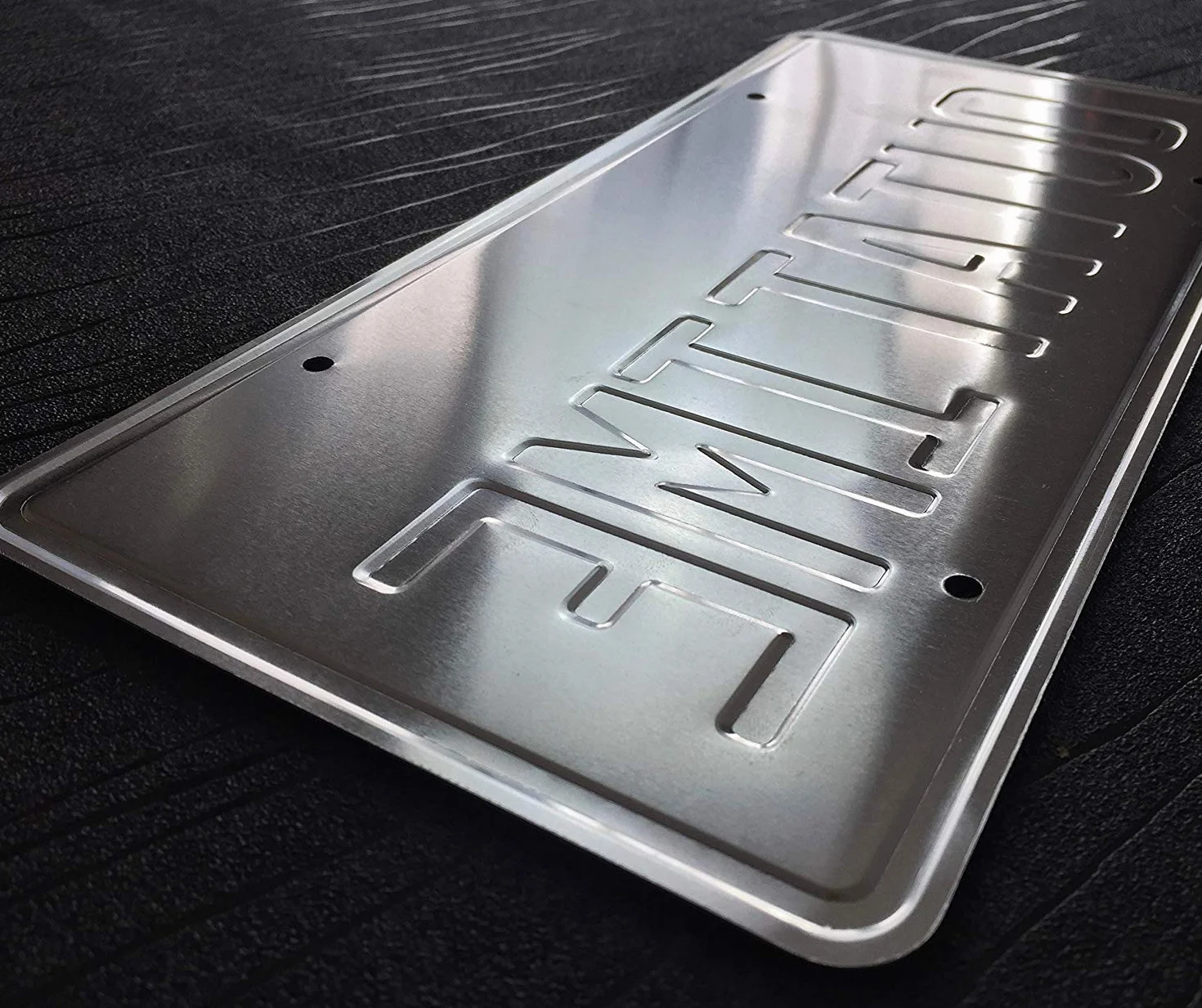 Super6props OUTATIME DeLorean tabliczka z numerem śmigła wytłoczona na aluminium 300 mm x 150 mm