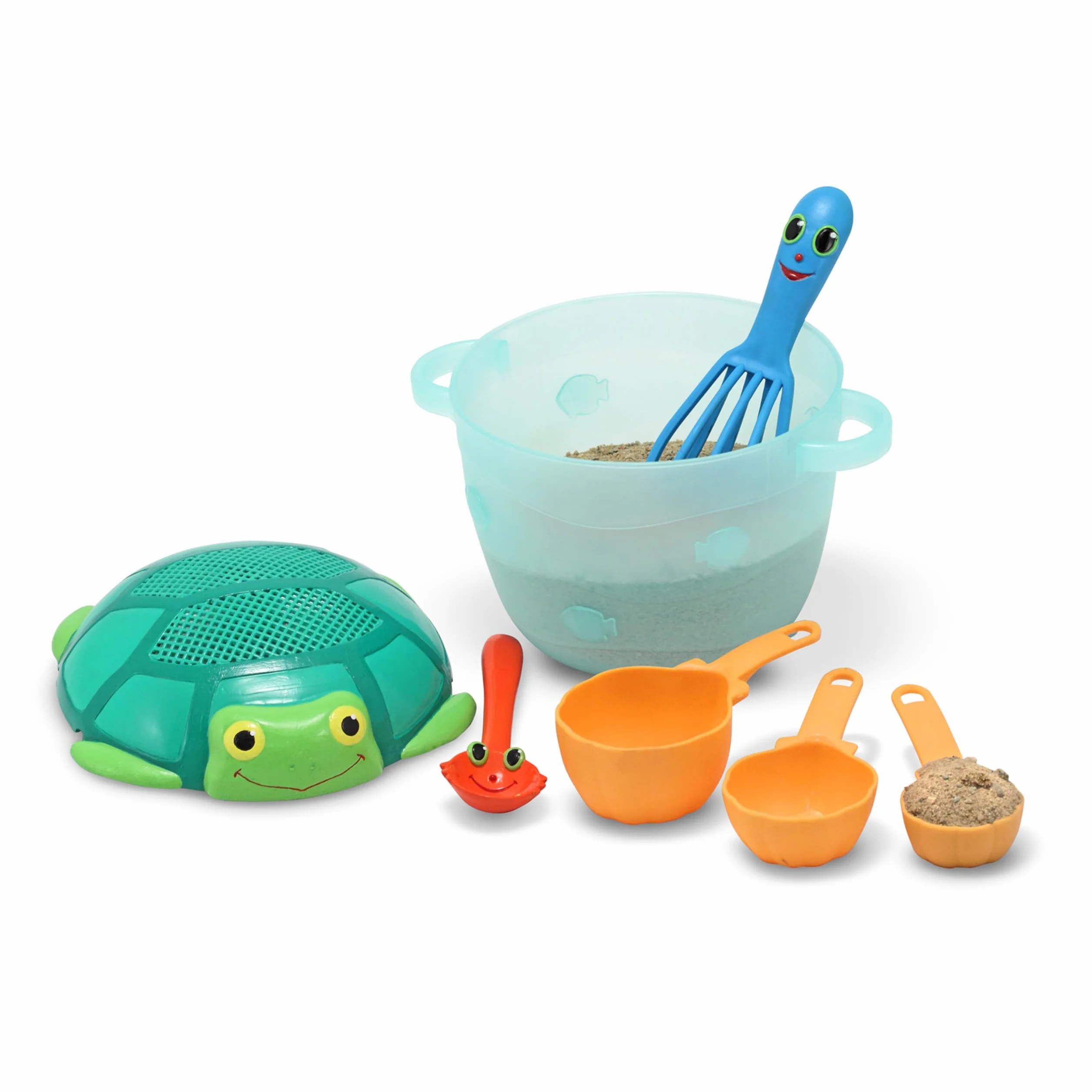 Melissa & Doug Zestaw do pieczenia z motywem nadmorskiego Sidekicks | zabawka plażowa | zabawa w piasku | 3+ | prezent dla chłopca lub dziewczynki