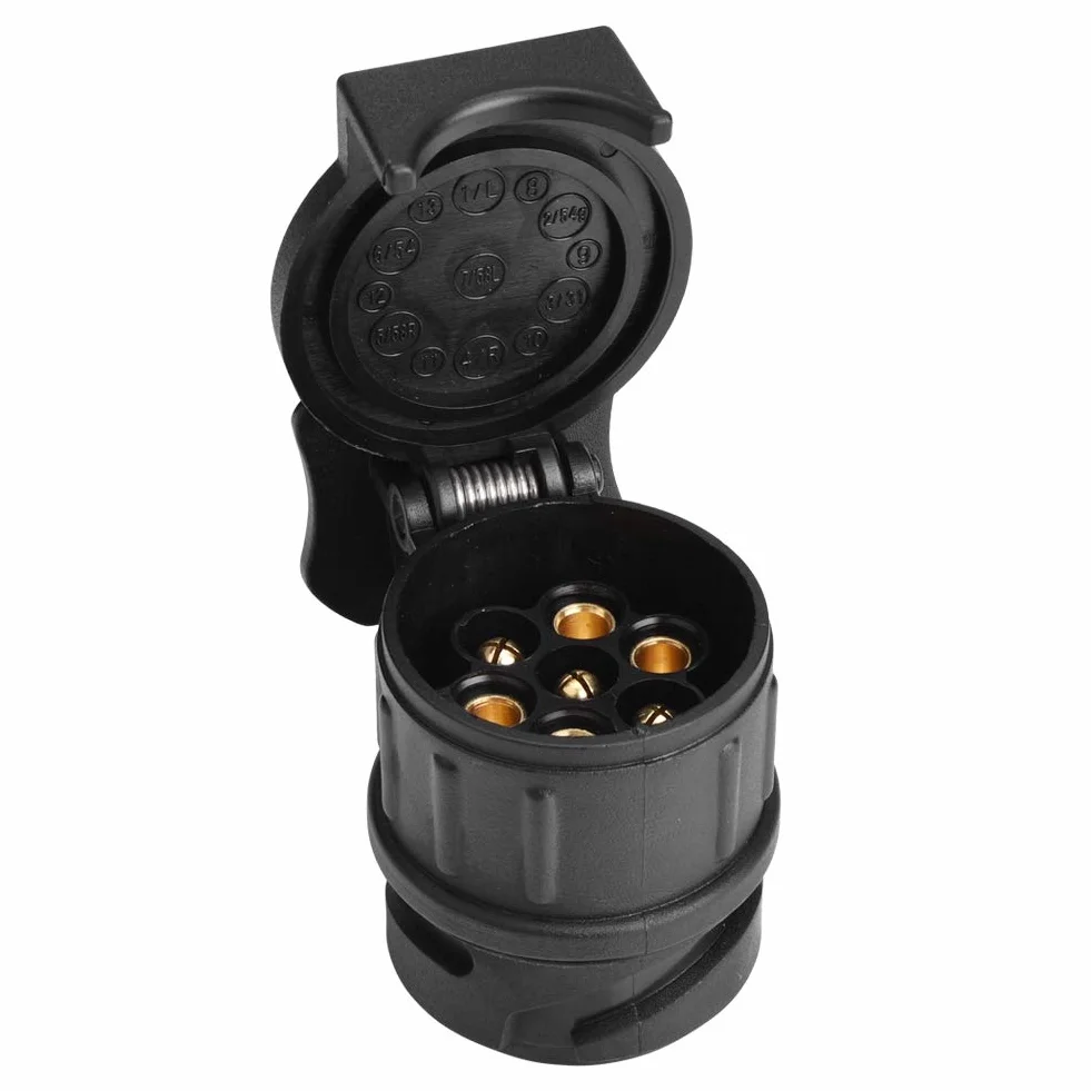Adapter 13Pin do 7Pin, 12V 13Pin do 7Pin N & S Adapter Gniazda Przyczepy Konwerter Wtyczki Złącze do Przyczepy Kempingowej