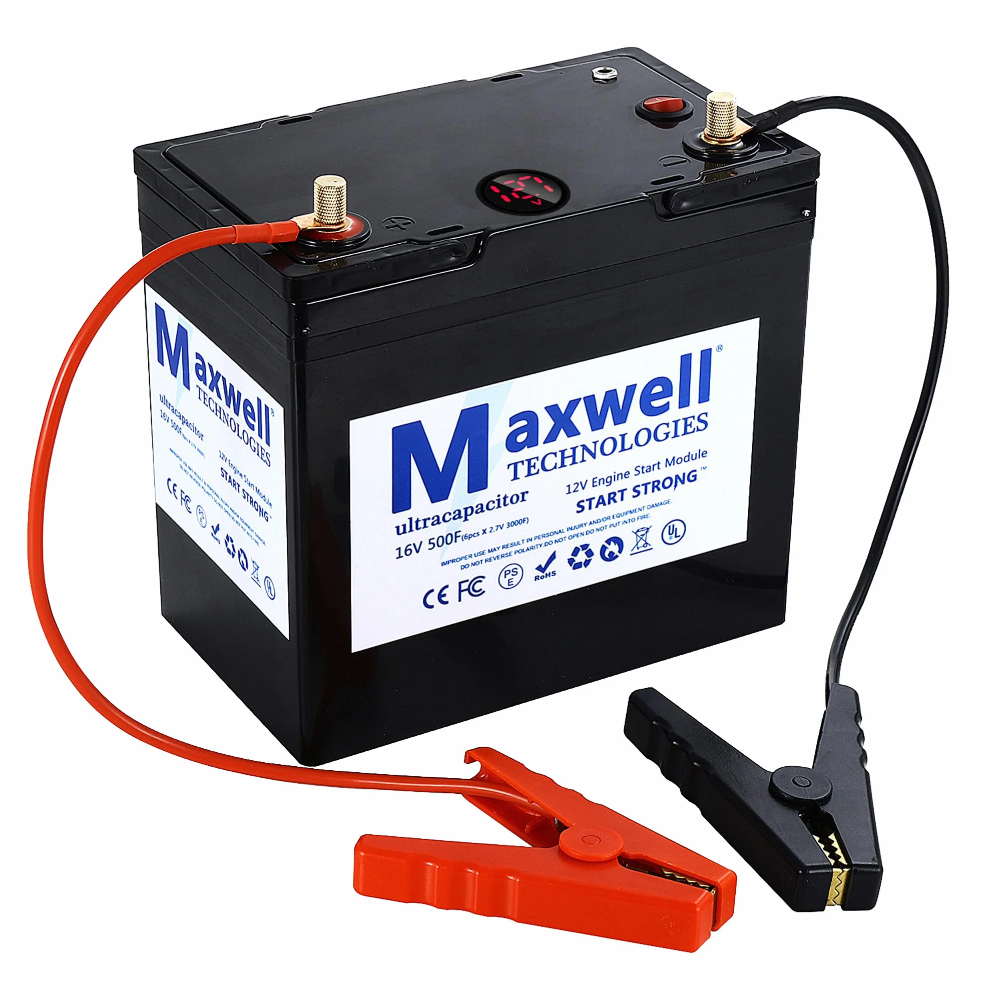 Maxwell 16 V 500F Super kondensator Jump Starter 6000 A akumulator samochodowy 3000 Faradów