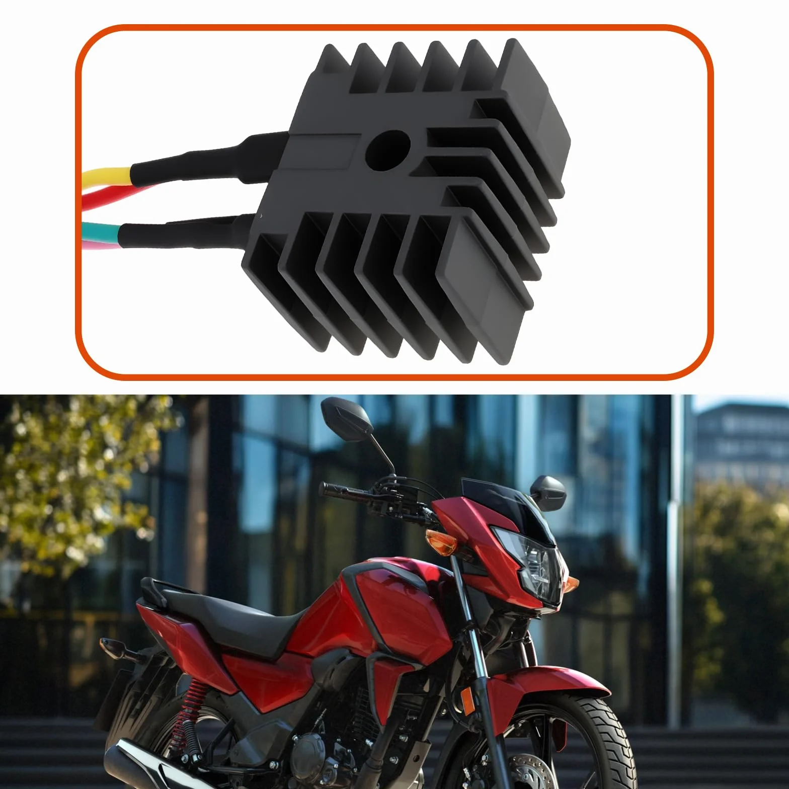 SG Store Regulator prostownika motocyklowego 4PIN 6 V 31700-102-701 31700-102-731Kompatybilny z Honda CB125 CB125S CL125 CT90 CL100 XL100 CB175 CL175 CL200