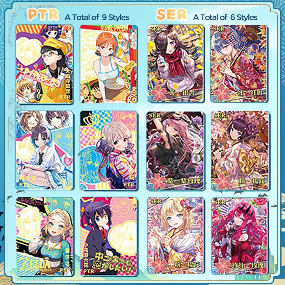 Goddess Story Waifu Cards 2YUAN14, pudełko na karty kolekcjonerskie anime, postaci z gry Erogenous Girl Goddess Cards (2-14 10 opakowań)