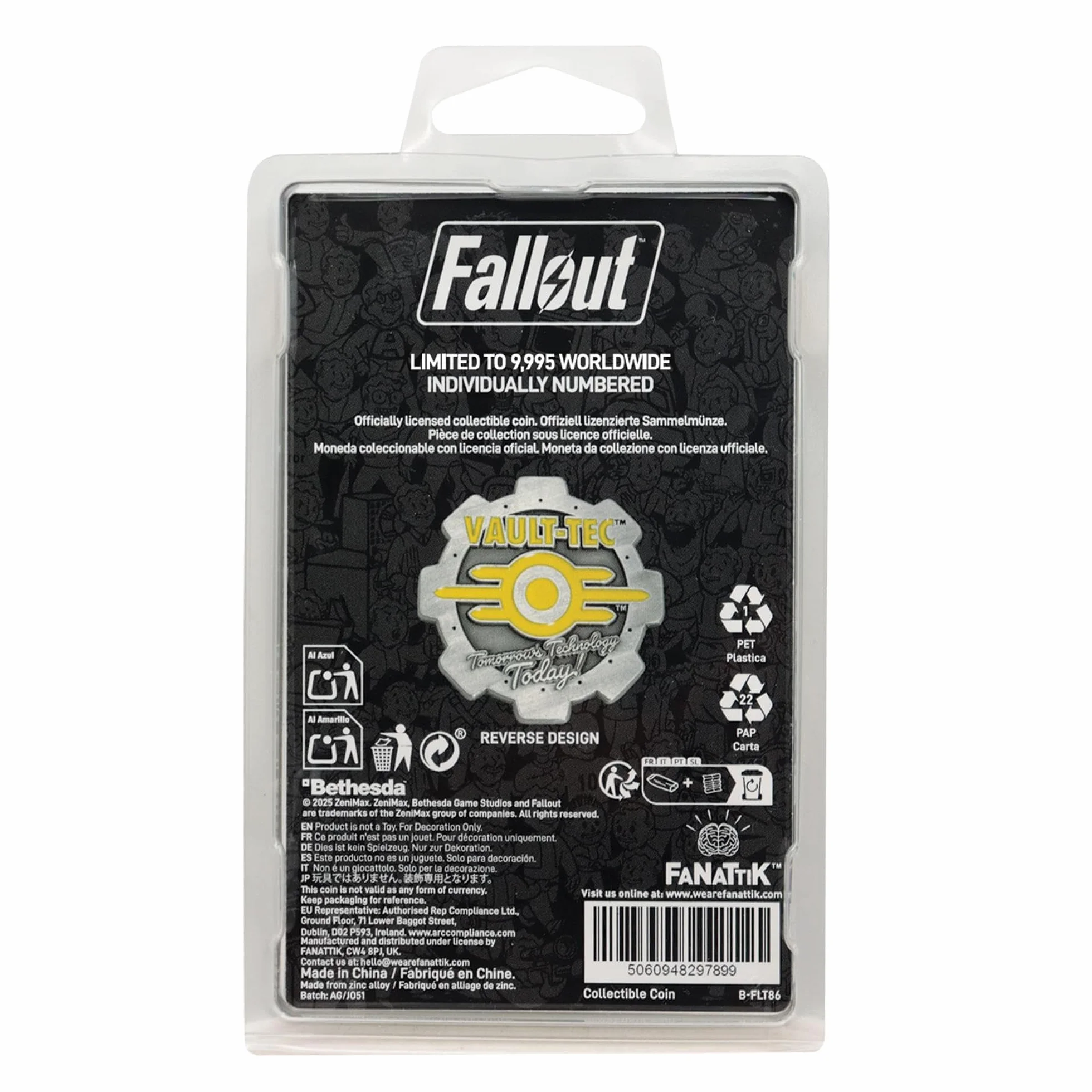 Fallout - edycja limitowana moneta - Vault 111 drzwi