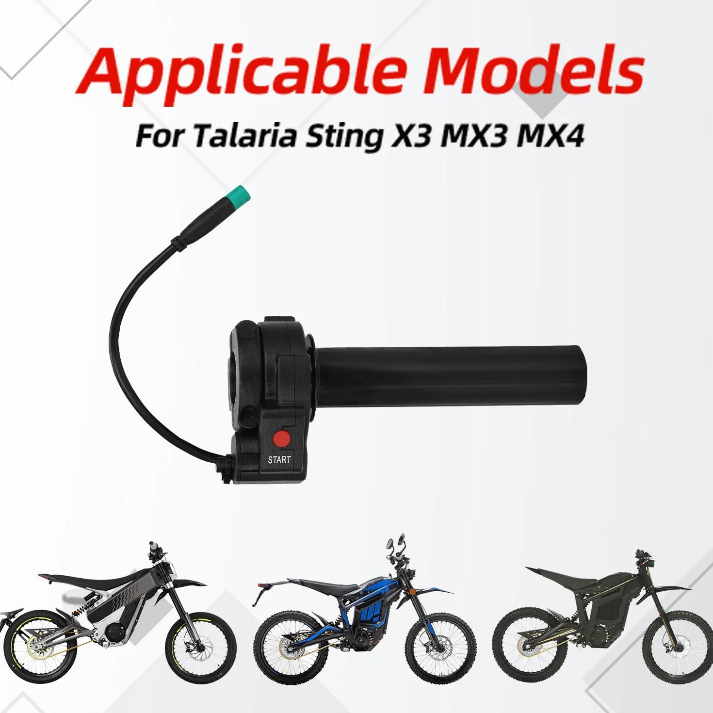 Talaria Sting zestaw uchwytów przepustnicy przepustnicy motocykla, uchwyt przepustnicy roweru elektrycznego do TlariaSting Talaria Sting X3/MX3/MX4-czarny