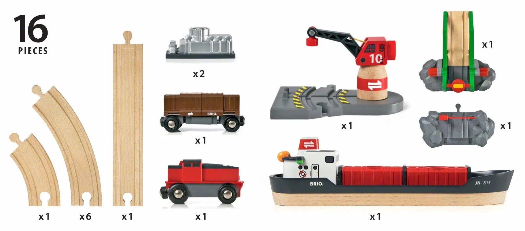 Brio 63306100 Port Przeładunkowy (63306100) Bezpieczna Zabawka Dla Dzieci Powyżej 3 Lat