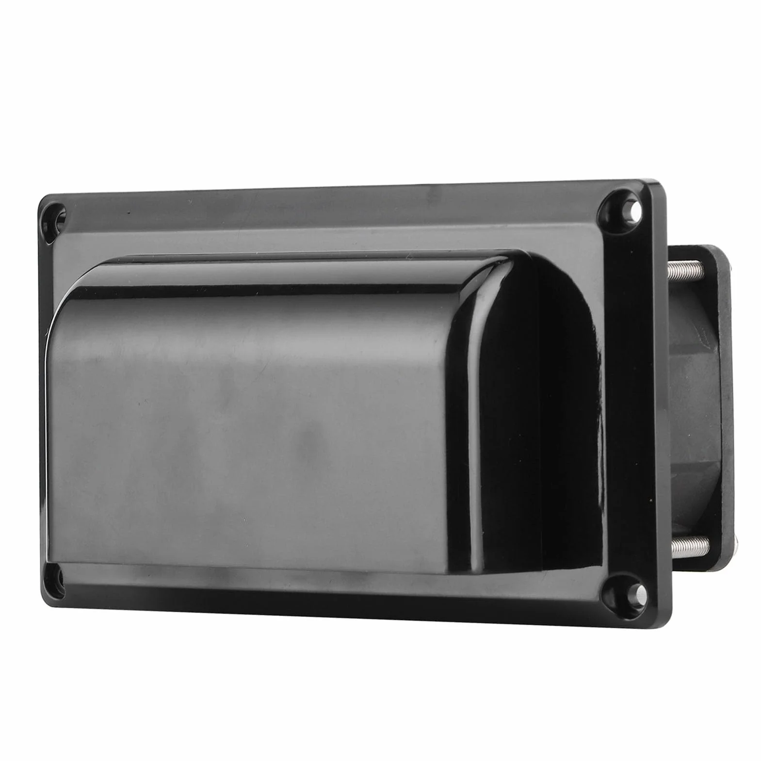 12V Boczny Nawiewnik Wentylacyjny Wentylator Wyciągowy Przyczepa Kempingowa RV, Biały, ABS, 25W, Uniwersalny do Wszystkich Otworów Dachowych, Niski Poziom Hałasu, z siatką Wewnątrz