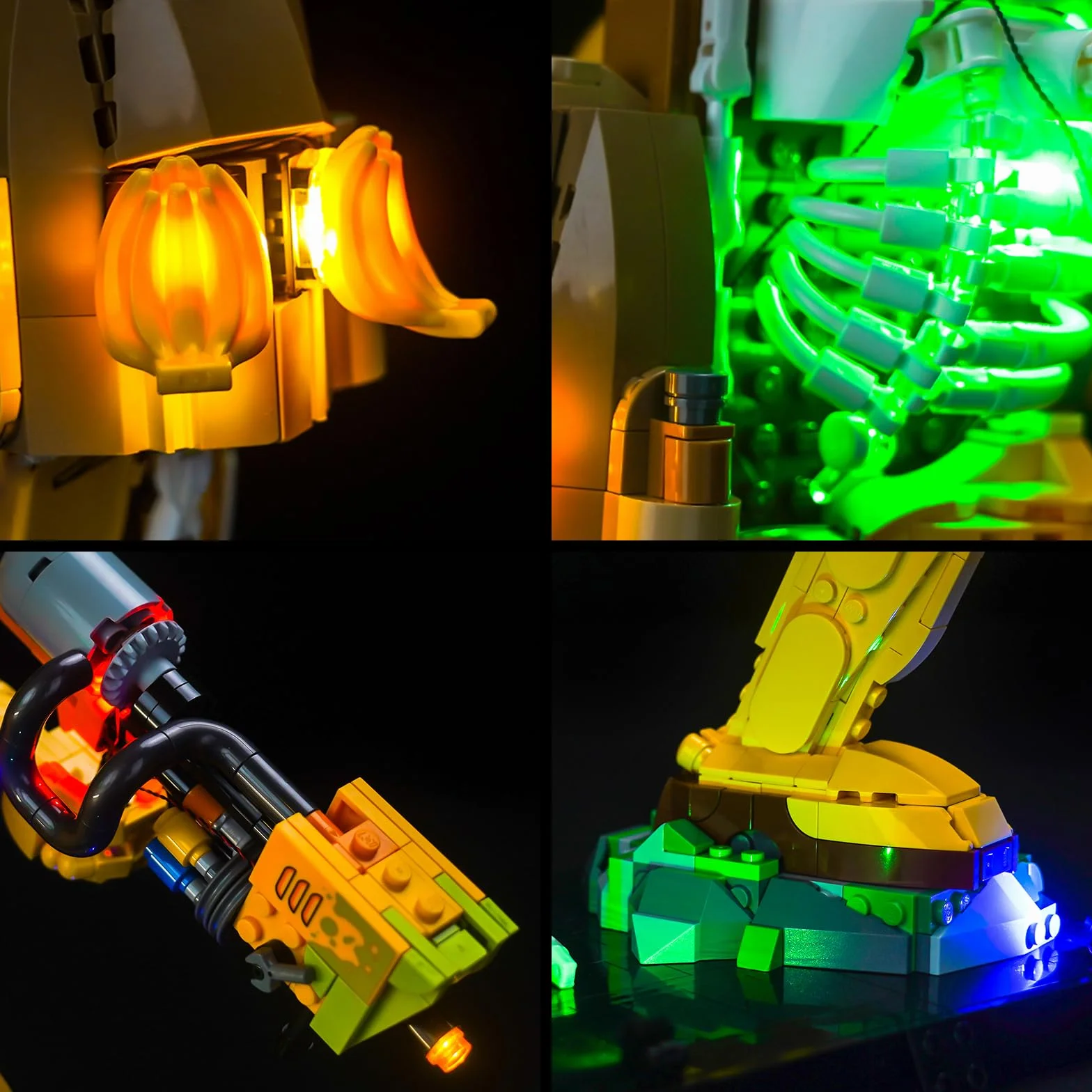 Zestaw świateł LED kompatybilny z Lego 77072 Peely Bone (nie jest to model), zestaw oświetlenia dekoracyjnego kompatybilny z Peely Bone 77072, kreatywne zabawki