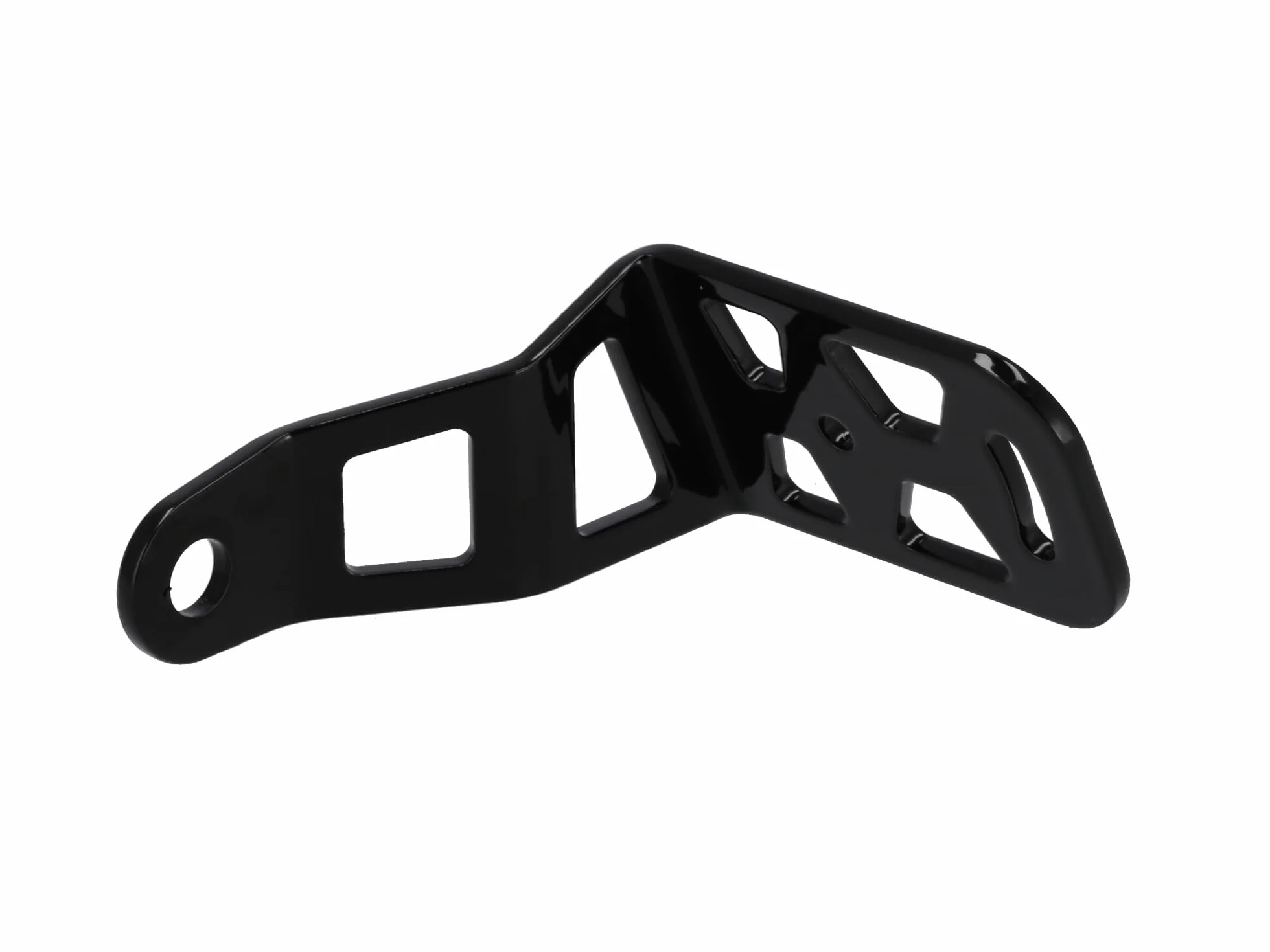 Uchwyt na tablice rejestracyjna ze stali nierdzewnej, czarny - dla Simson S50, S51, S70, KR51/2 Schwalbe, SR50, SR80