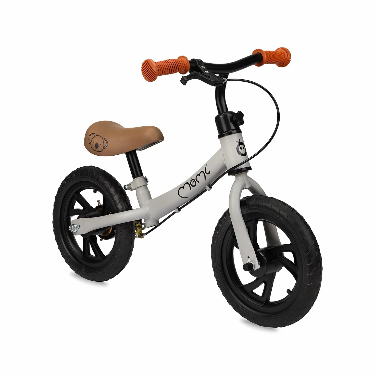 Momi BREKI rower dziecięcy dla dziewczynek i chłopców od 3 lat (maks. waga ciała 25 kg), stabilna, lekka rama metalowa 3 kg, regulowana wysokość siodełka z systemem Quick Release, odporne na przebicie