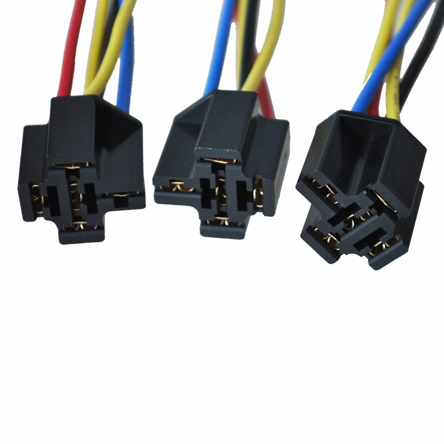 Lanko R 5 sztuk 5 pinów przewody kabel przekaźnik cokół wtyczka choinkowa DC 12 V do samochodu
