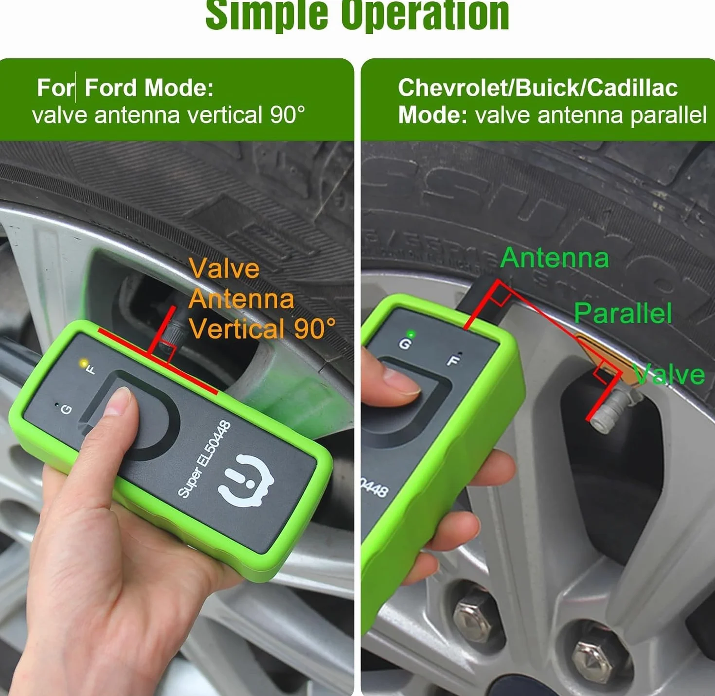 OBDResource RDKS Reset Tool EL50448 TPMS Czujnik Opon Relearn Narzędzie Aktywacyjne do Chevrolet Buick Cadillac Ford