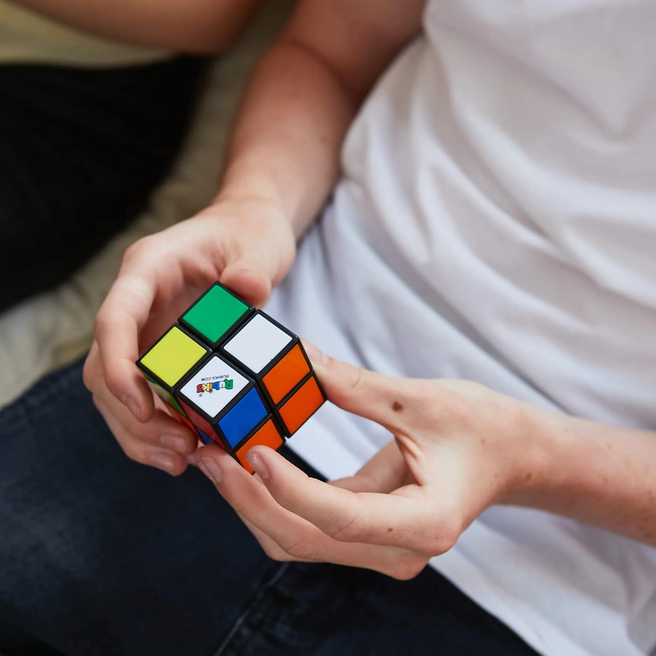 Kostka Rubika, Podwójny zestaw oryginalnej gry 3x3 i wersji Mini 2x2 z dopasowanymi kolorami i rozwiązywaniem problemów, Logiczna gra dla dzieci i dorosłych w wieku od 8 lat