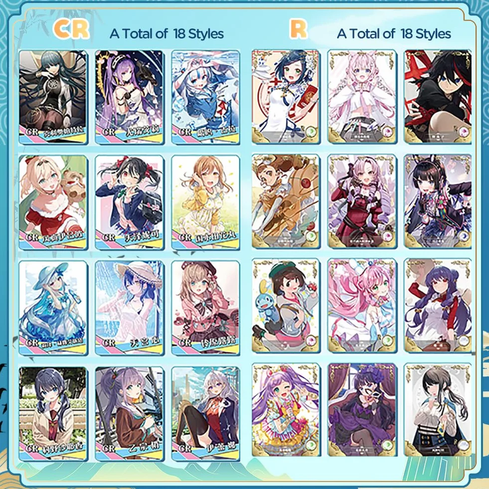 Goddess Story Waifu Cards 2YUAN14, pudełko na karty kolekcjonerskie anime, postaci z gry Erogenous Girl Goddess Cards (2-14 10 opakowań)