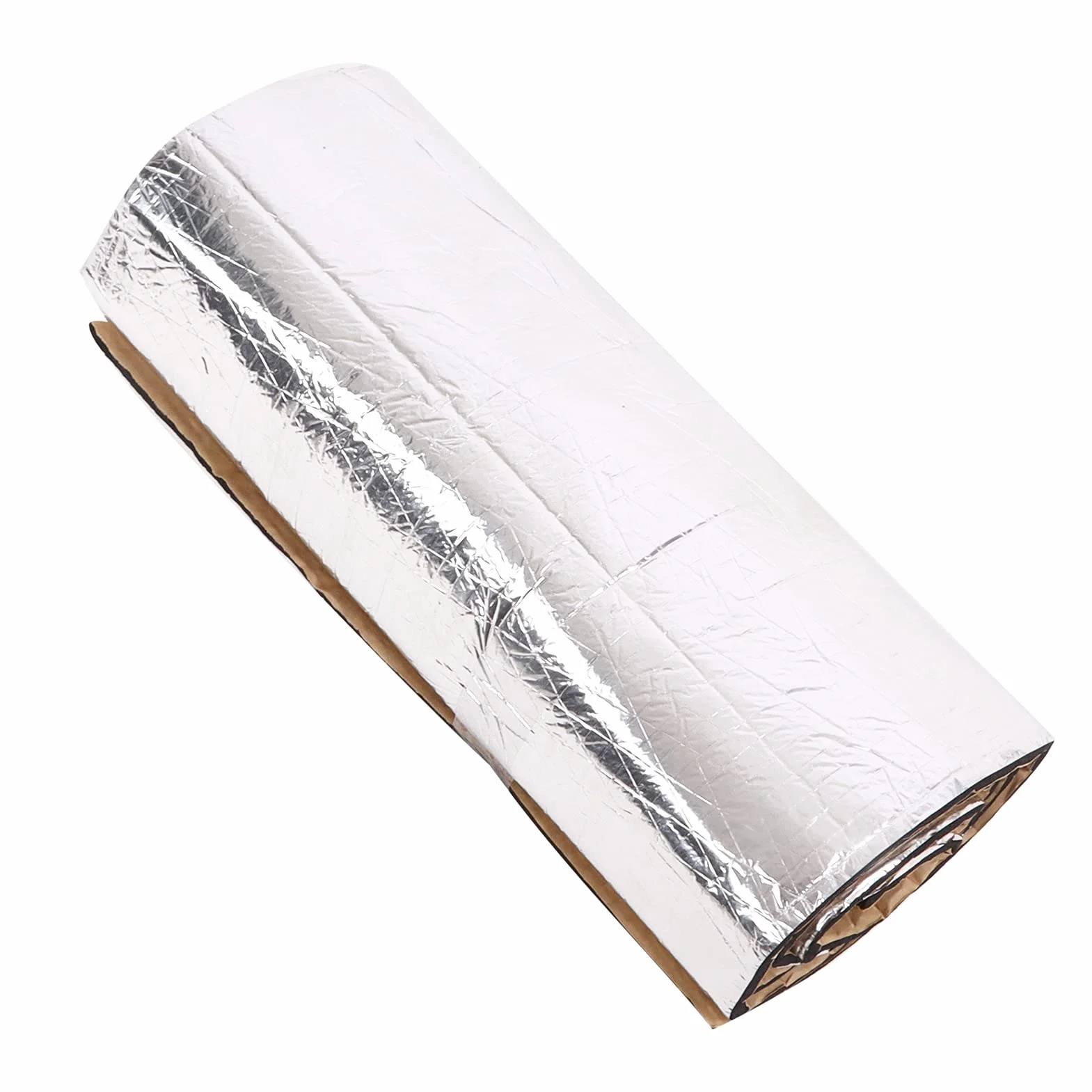 Mata Izolacyjna Wygłuszająca Dźwięk Samochodu 200x50 cm 10 mm Srebrna Redukcja Hałasu Izolacja Cieplna z Klejem