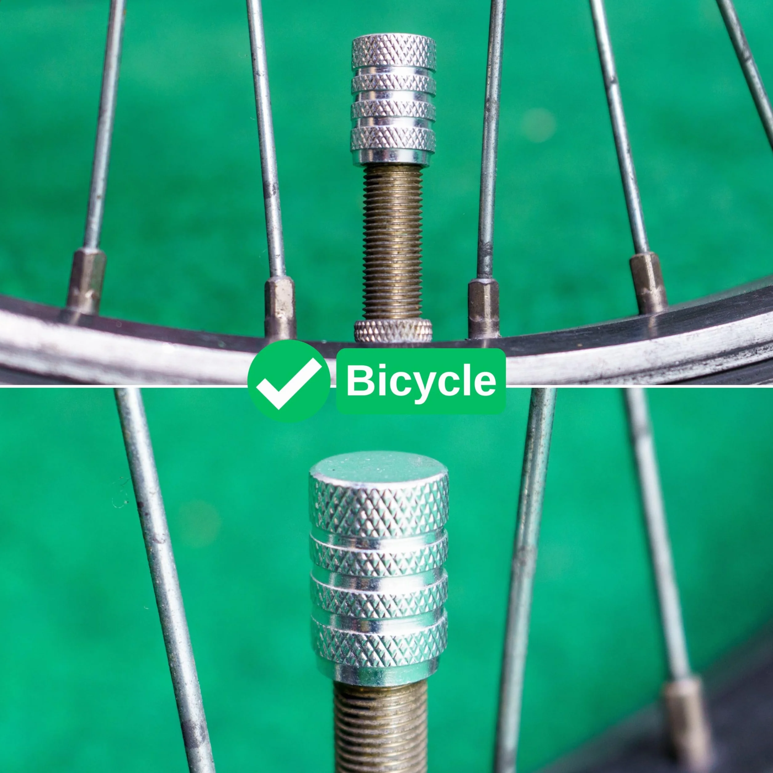Nakrętki na wentyle z aluminium, 8 sztuk, w kolorze srebrnym, do wentyli samochodowych lub Schraderera, nakrętki do opon rowerów, motocykli