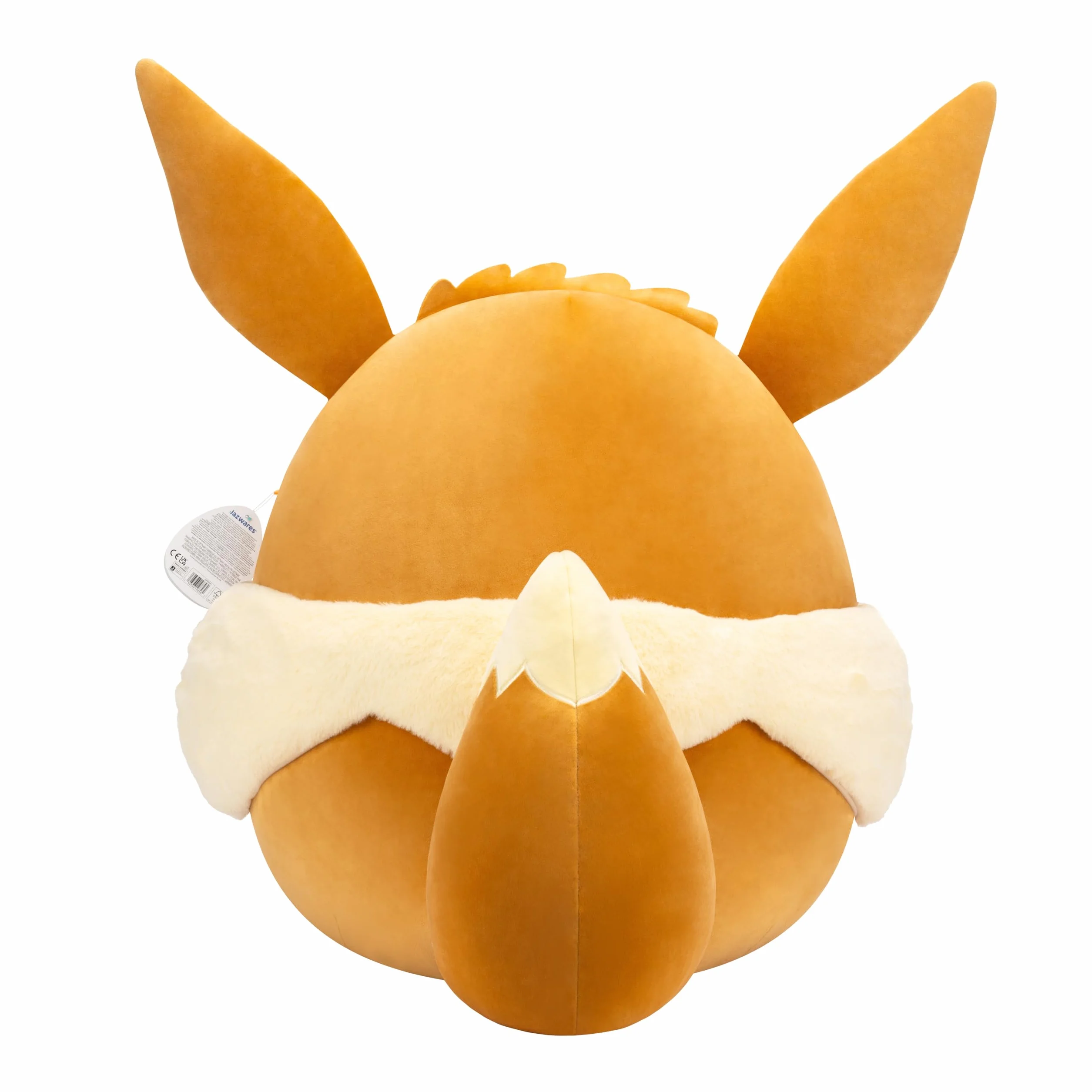 Pokemon Squishmallows - 50 cm Eevee - 20" inch brown/white stuffed plush toy - official Pokémon toy for children 2+ years.
