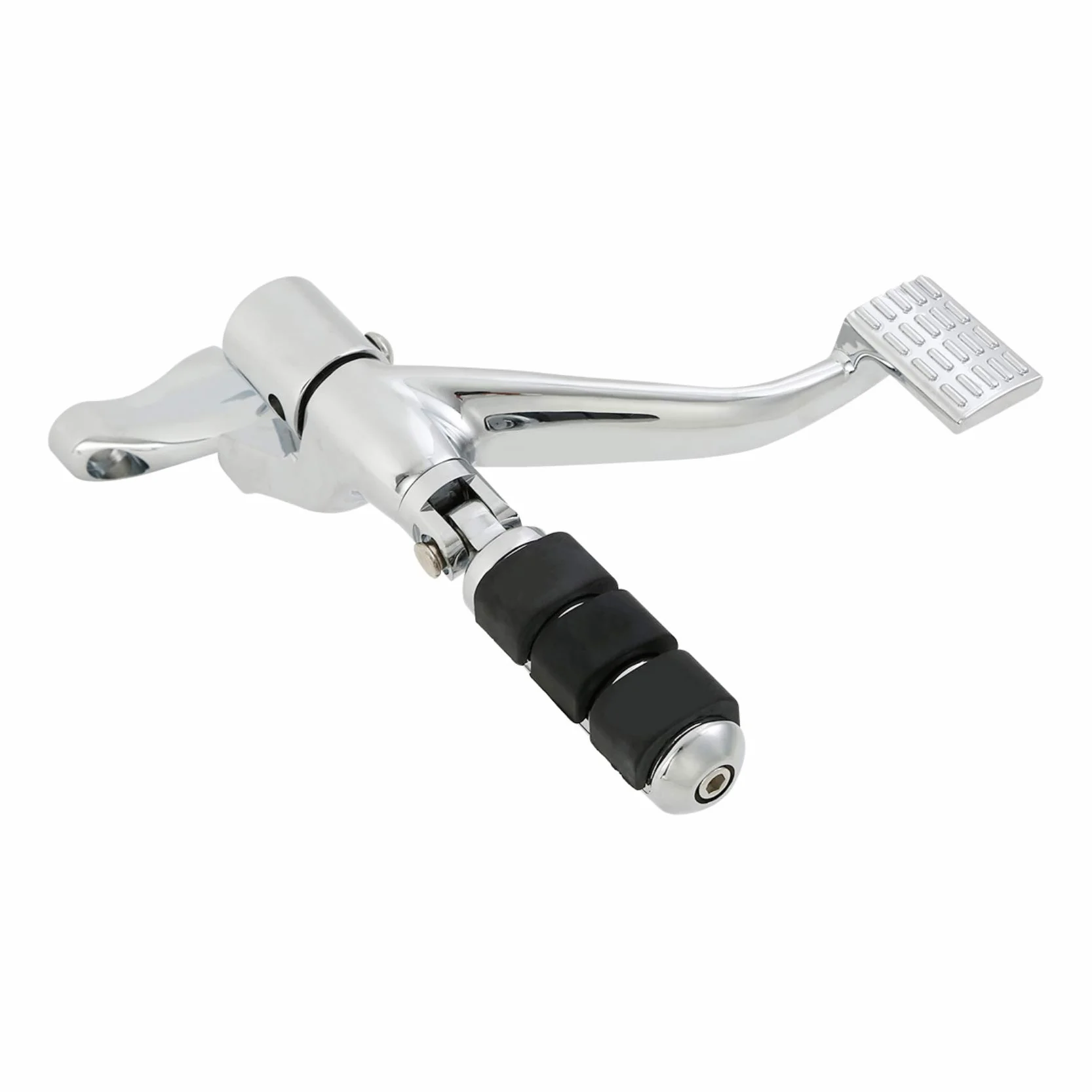 TCMT Sterowanie do przodu, dźwignie zapadkowe, drążki pasujące do Harley Sportster XL 1200 883 2014-2020 (styl B, chrom)