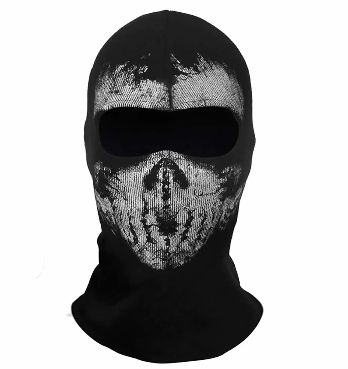 WEWOM Maska sztormowa z czaszką Ghost maska motocyklowa czarna, czarny, jeden rozmiar