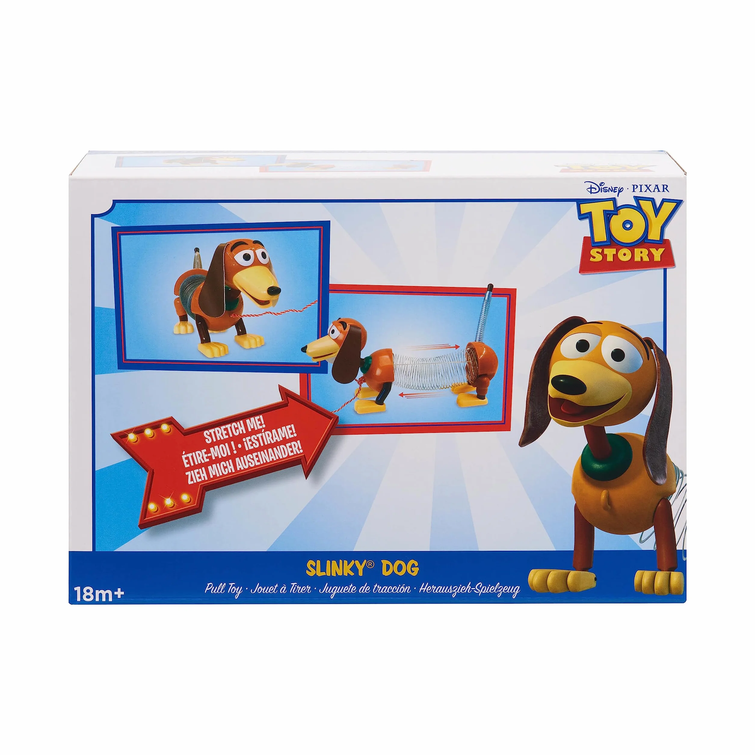Disney•Pixar's Toy Story Slinky Dog Pull Toy, Walking Spring Toy for Boys and Girls