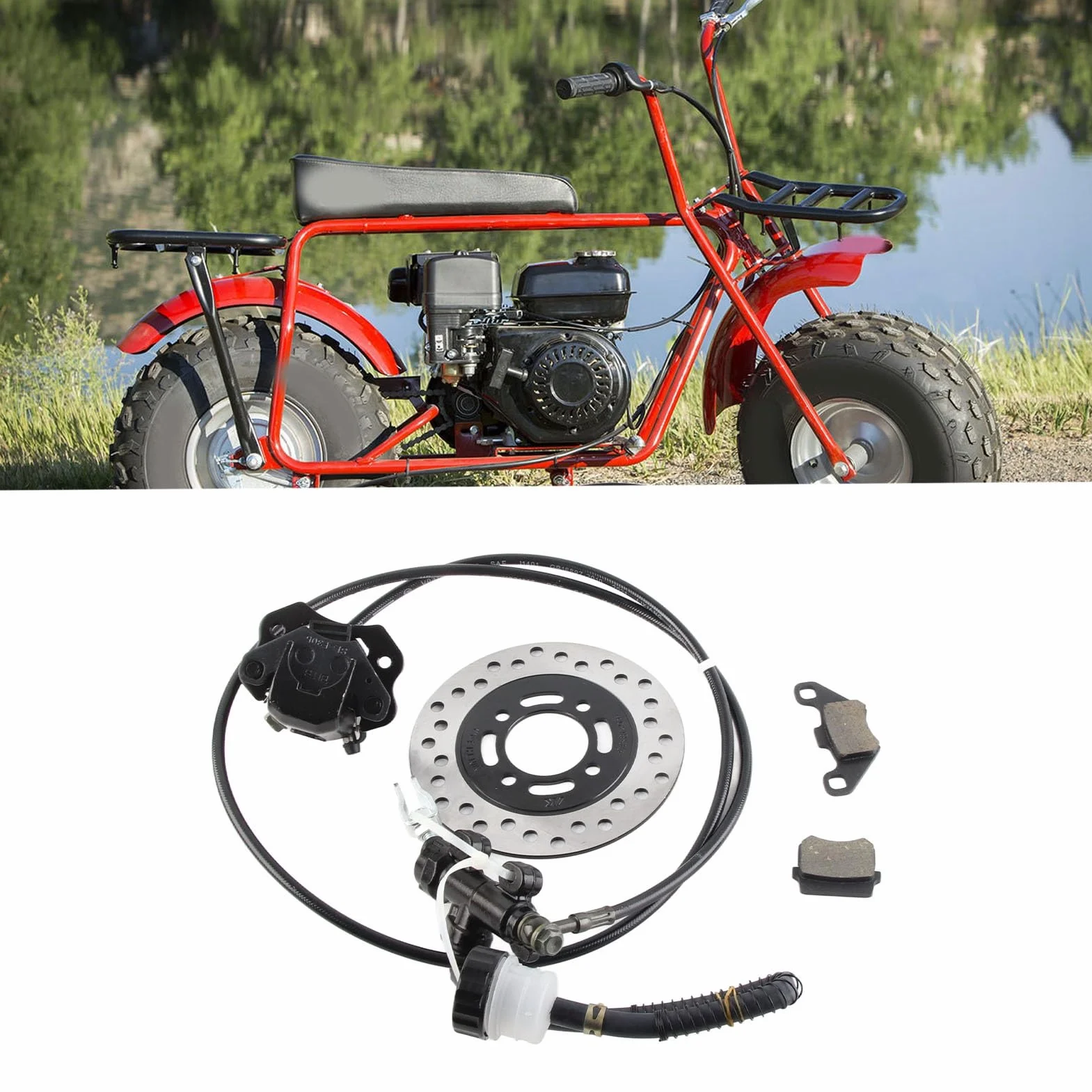 Klocki hamulcowe, hydrauliczne hamulce tarczowe, trwałe, wysoka stabilność, uniwersalne, do pojazdów terenowych o pojemności 50 °C do 250 cc, quadów, ATV, gokartów