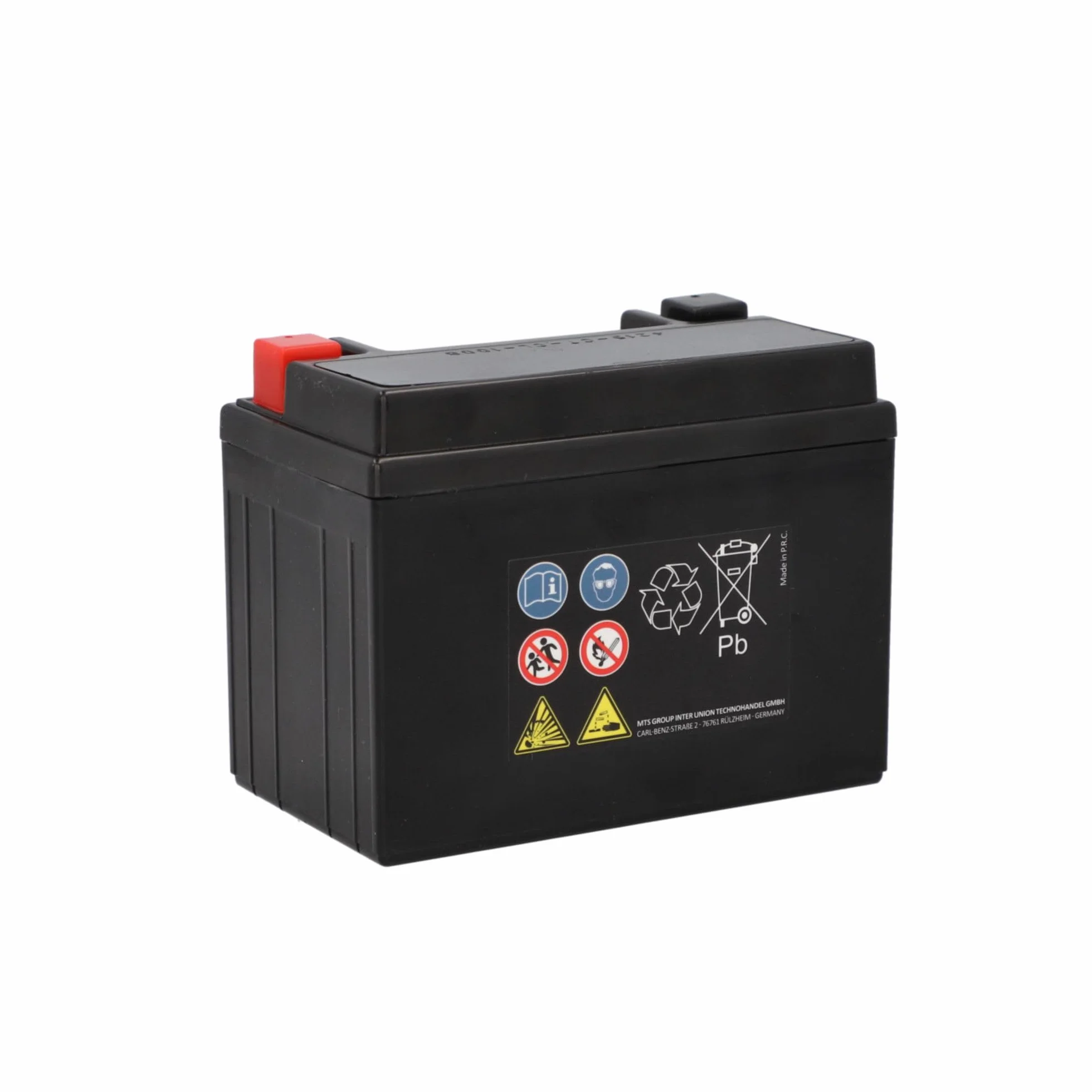 CARTEC Akumulator motocyklowy YB4L-B, 4 Ah 120 A, technologia żelowa, jakość OEM, odporny na cykl, możliwość przechowywania, bezobsługowy, czarny