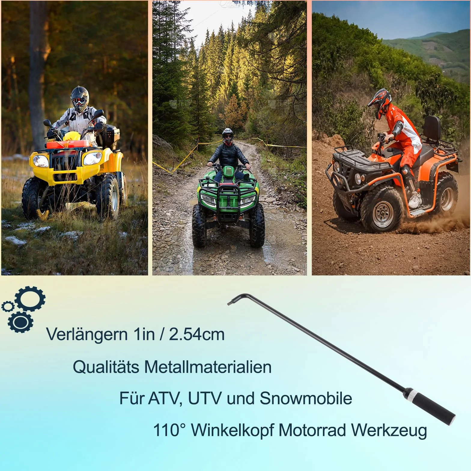 16.34-calowe Narzędzie do Regulacji śruby Pilotującej Carb, Uniwersalne Metalowe Narzędzie do Regulacji śruby Pilotowej z Głowicą Kątową 110 °, śrubokręt Regulacyjny do Skutera śnieżnego ATV UTV