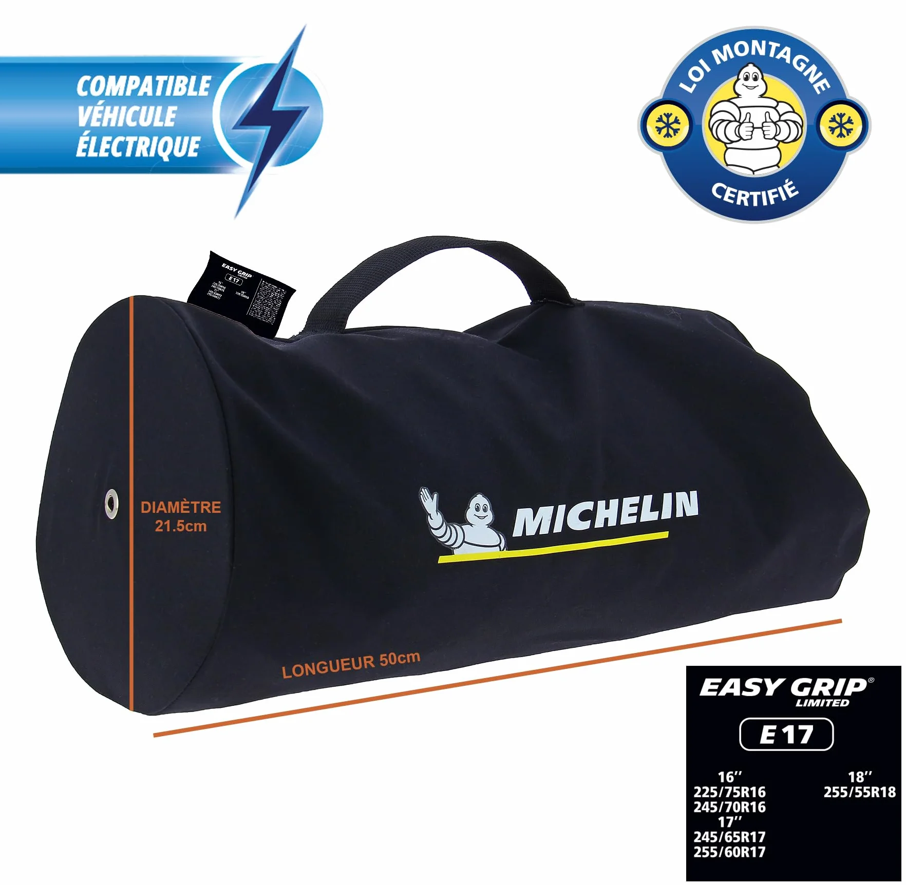 MICHELIN EASY GRIP Limited Kompozytowe łańcuchy śniegowe E17