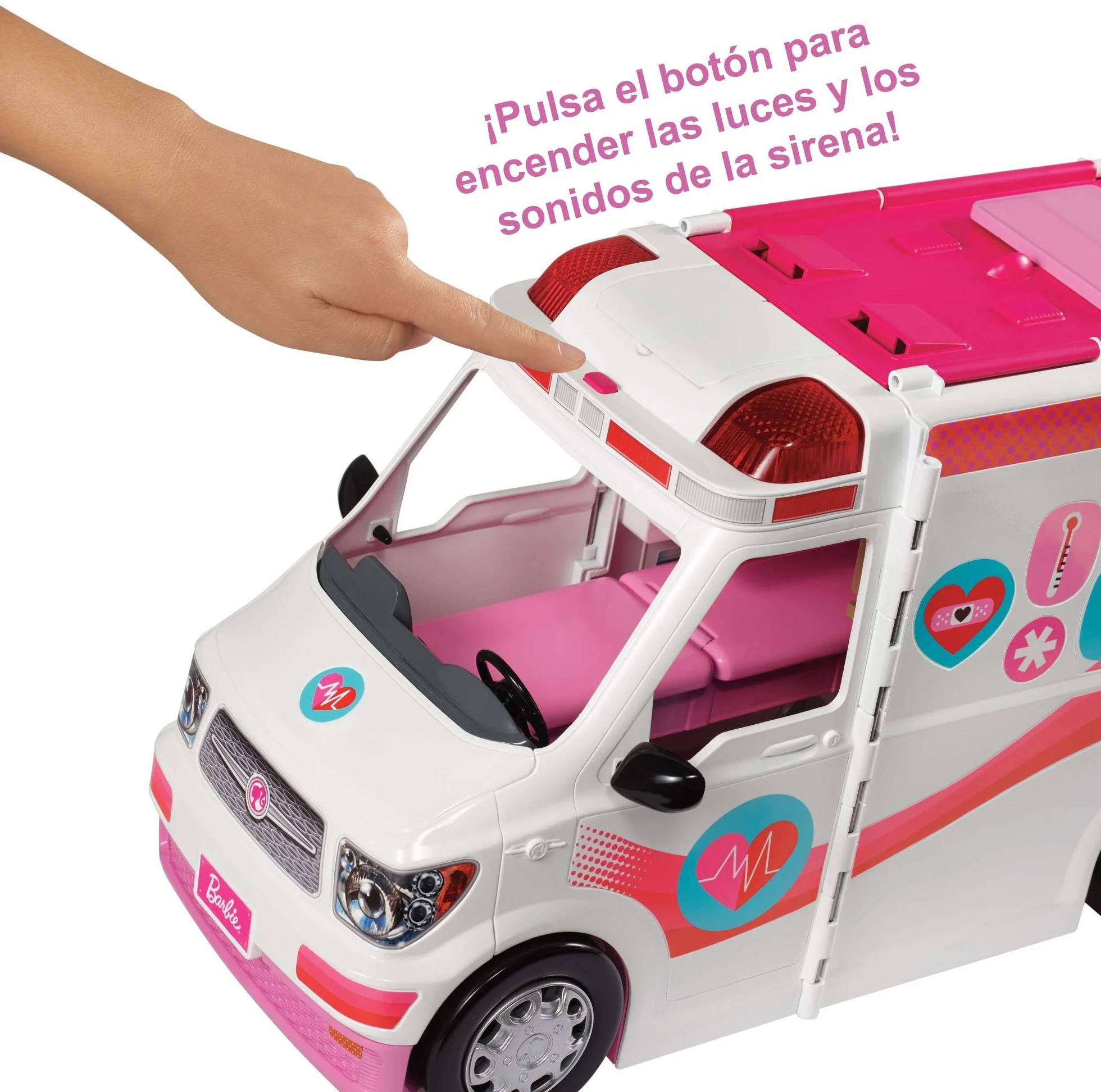 Barbie, Zestaw Do Zabawy Karetka – Mobilna Klinika O Szerokości Ponad 60 Cm, Ze Światłami I Dźwiękami FRM19