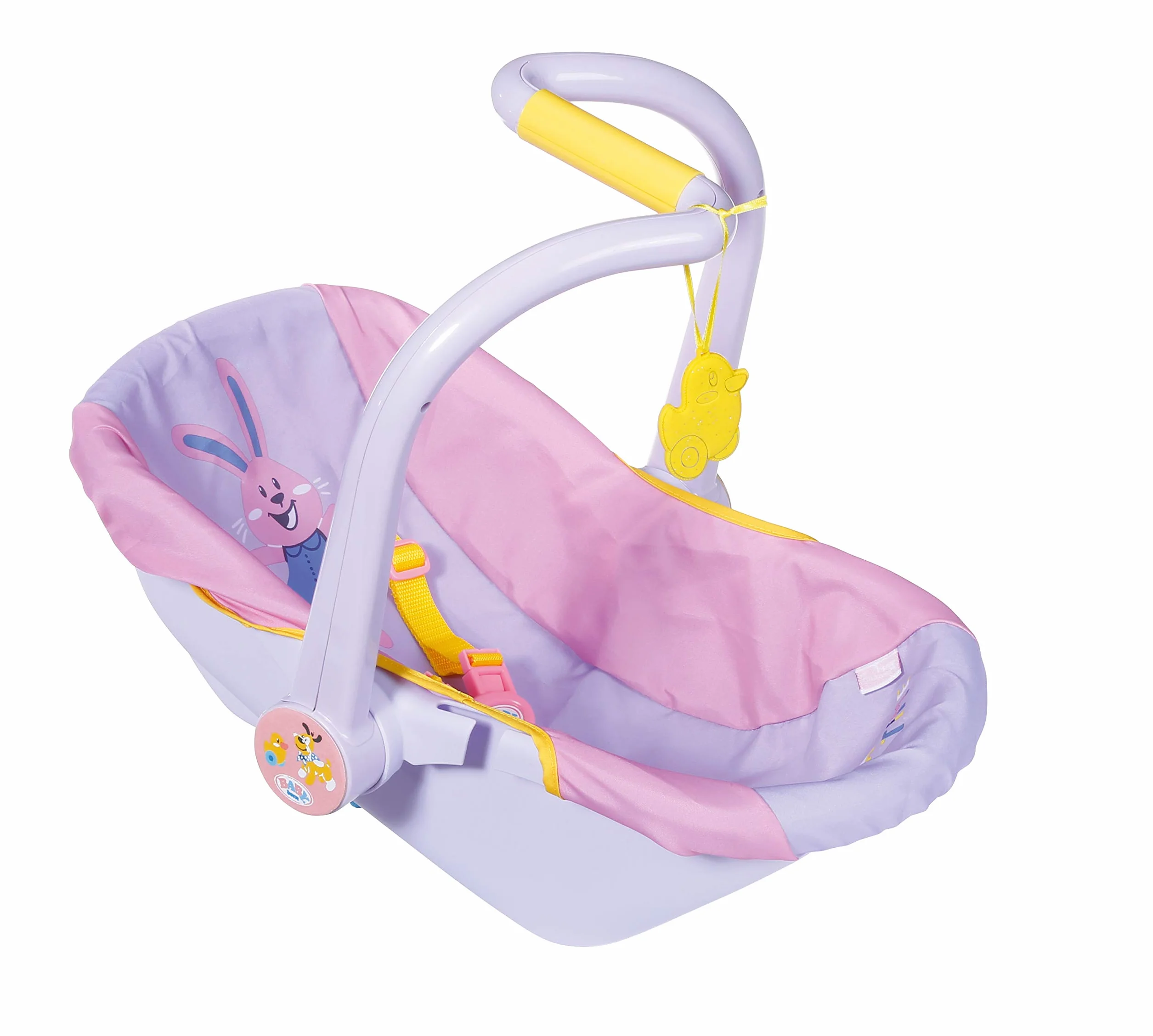 BABY born Komfortowe siedzisko dla lalki 43 cm - z pasami bezpieczeństwa zapinanymi na klipsy - łatwe dla małych rączek, kreatywna zabawa wspiera empatię i umiejętności społeczne, dla małych dzieci w