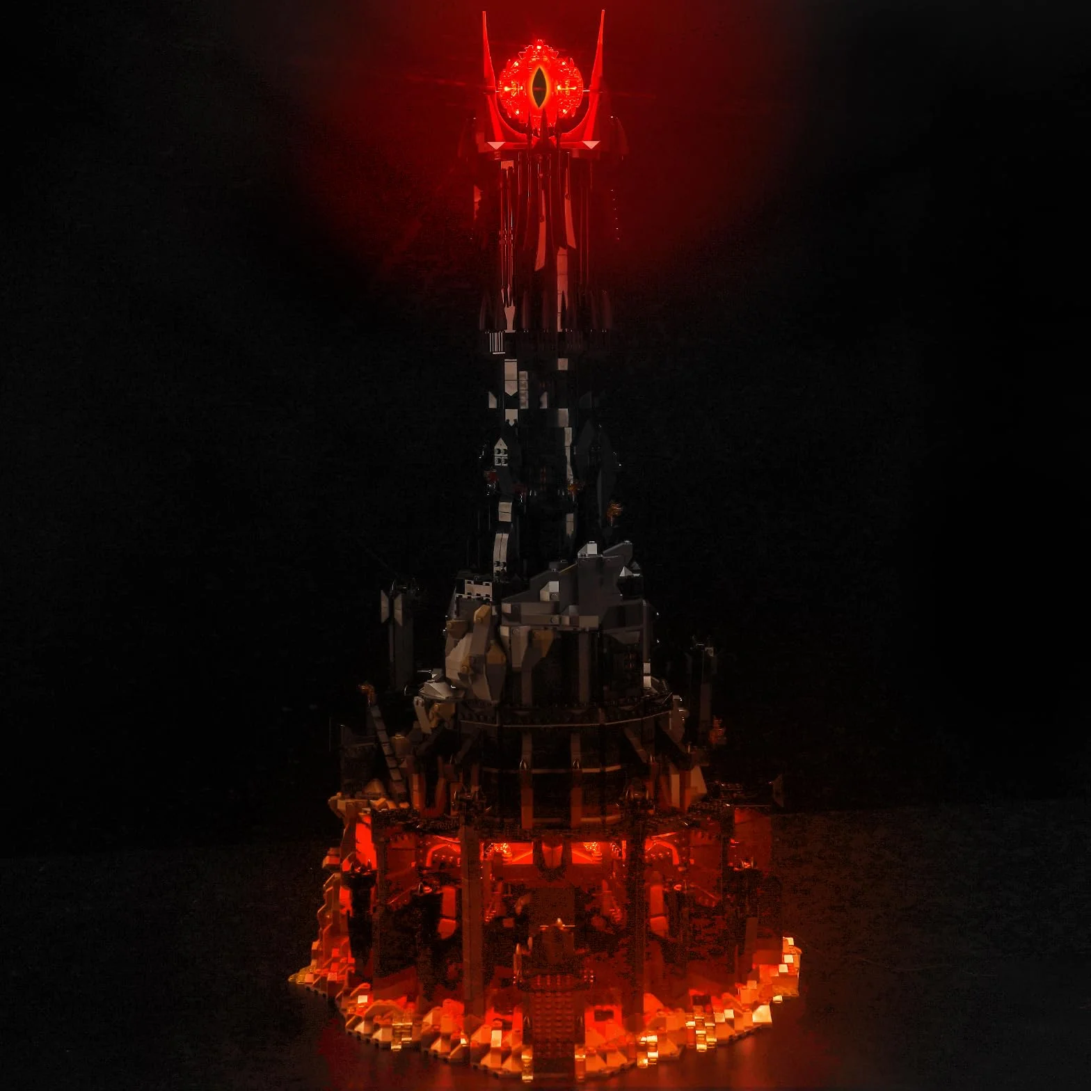 Zestaw świateł LED do modelu LEGO 10333 Władca Pierścieni Barad-dûr, zestaw oświetlenia dekoracyjnego kreatywna zabawka, standardowa wersja (zestaw bez modelu)
