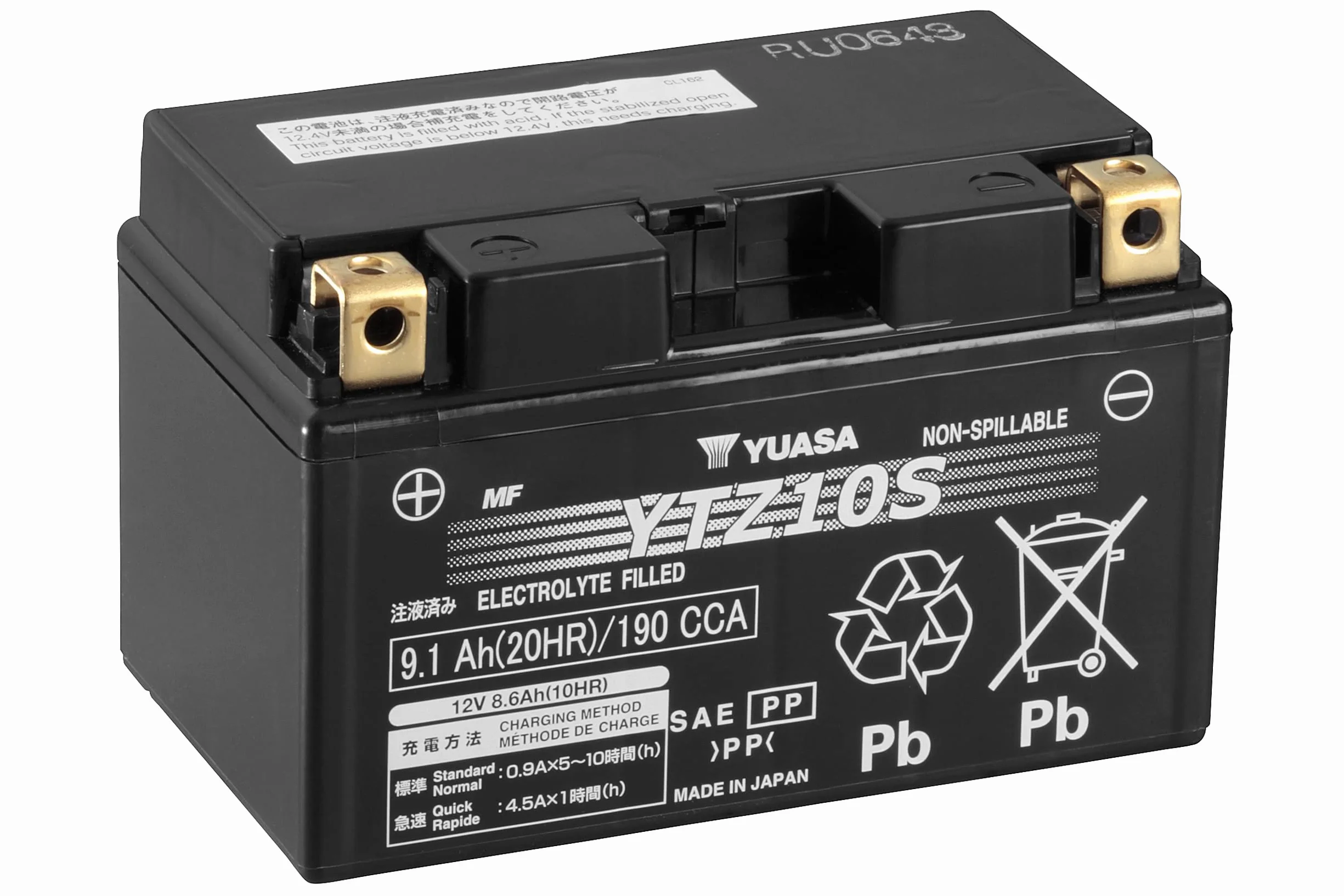 YUASA YTZ10S AGM Bateria zamknięta