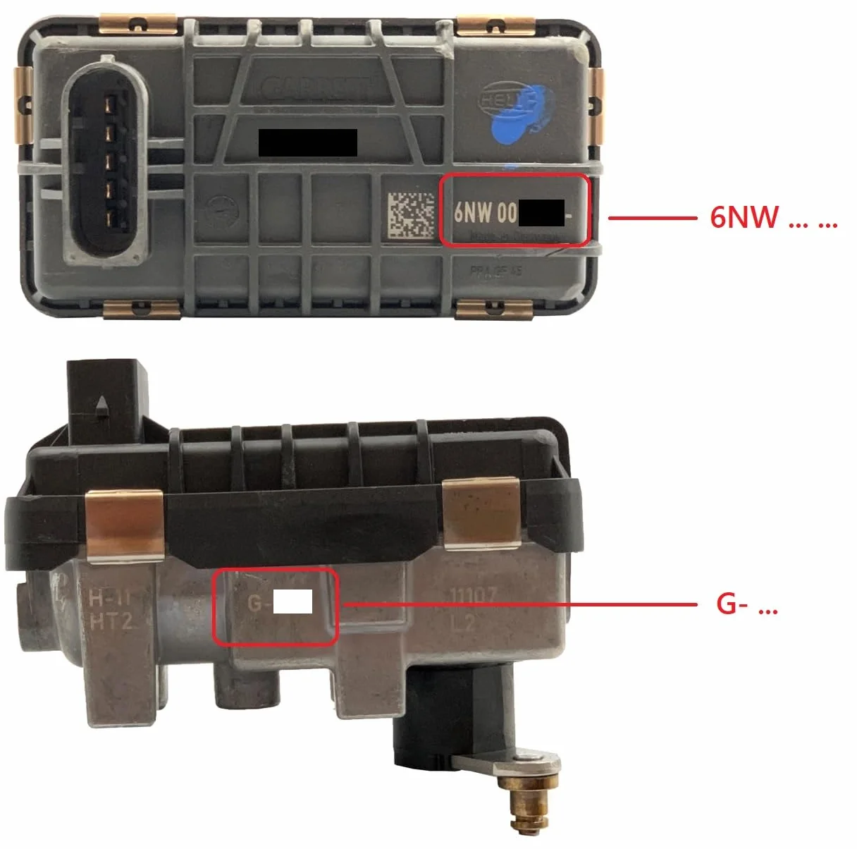 ORYGINALNY Turbo aktuator G-092, G-92, 6NW009228 dla X3 3.0D E83 218, HP M57D Tu2