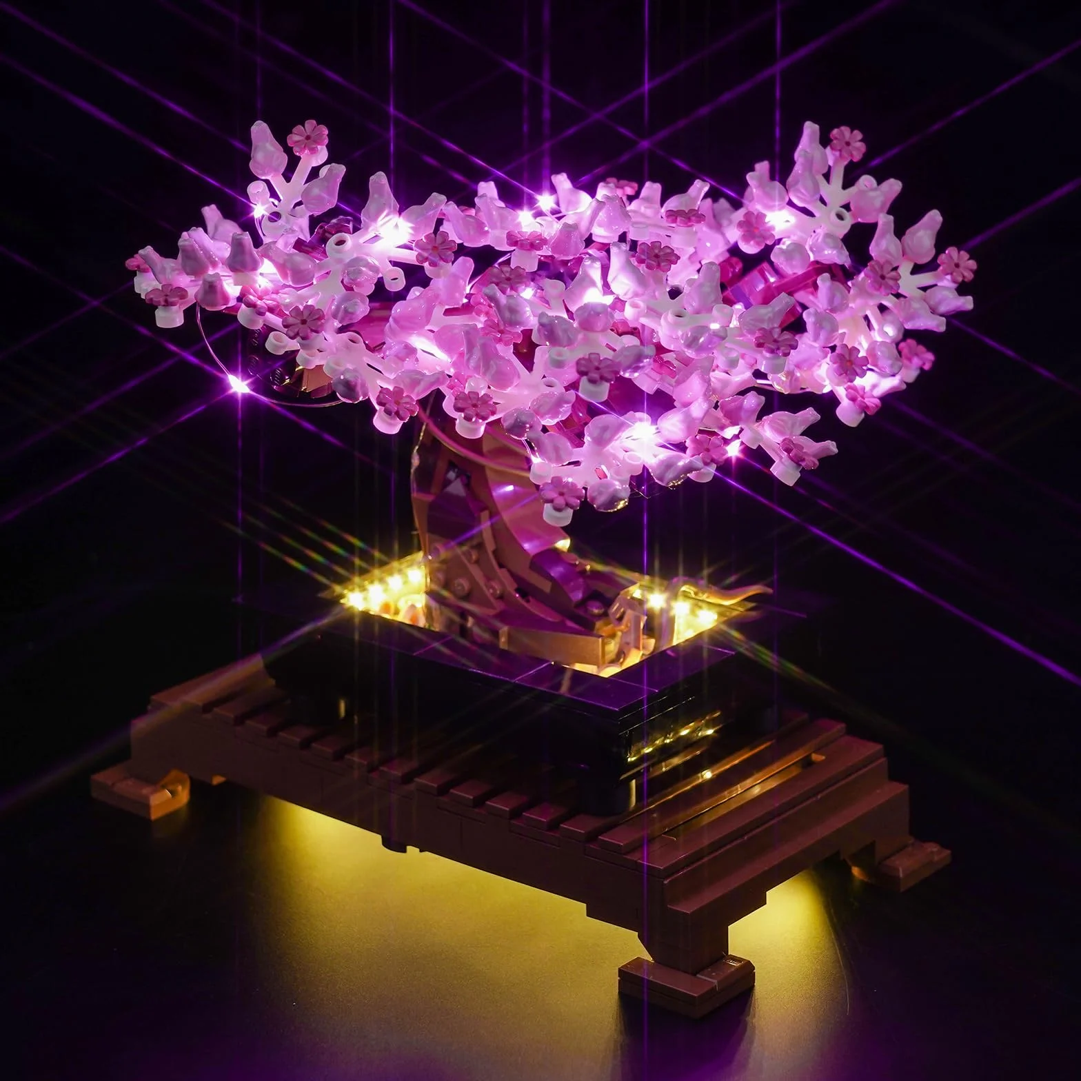 Zestaw oświetleniowy kompatybilny z Lego 10281 Bonsai Tree Botanical Collection Set (nie jest to model), zestaw oświetleniowy LED, kompatybilny z drzewem bonsai 10281