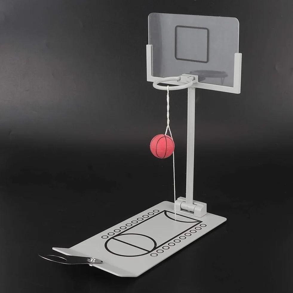 Basketballkorb Spielzeug Desktop Ornament Miniatur Basketball Dekoration lustige Finger Sport