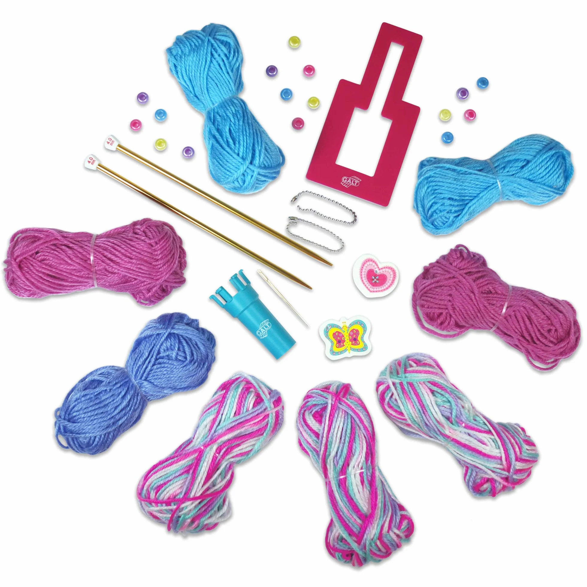 Galt Toys, First Knitting, Kids' Craft Kits, Ages 6 Years Plus