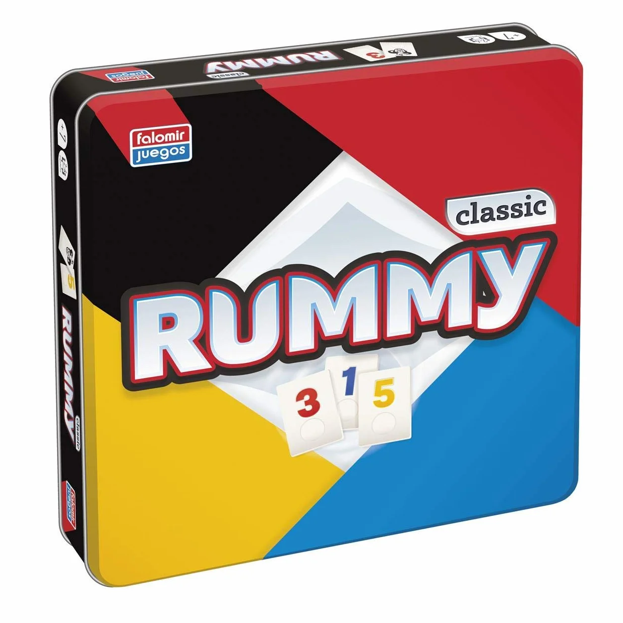 Falomir- Rummy Classic (puszka), Wielobarwny (31062)