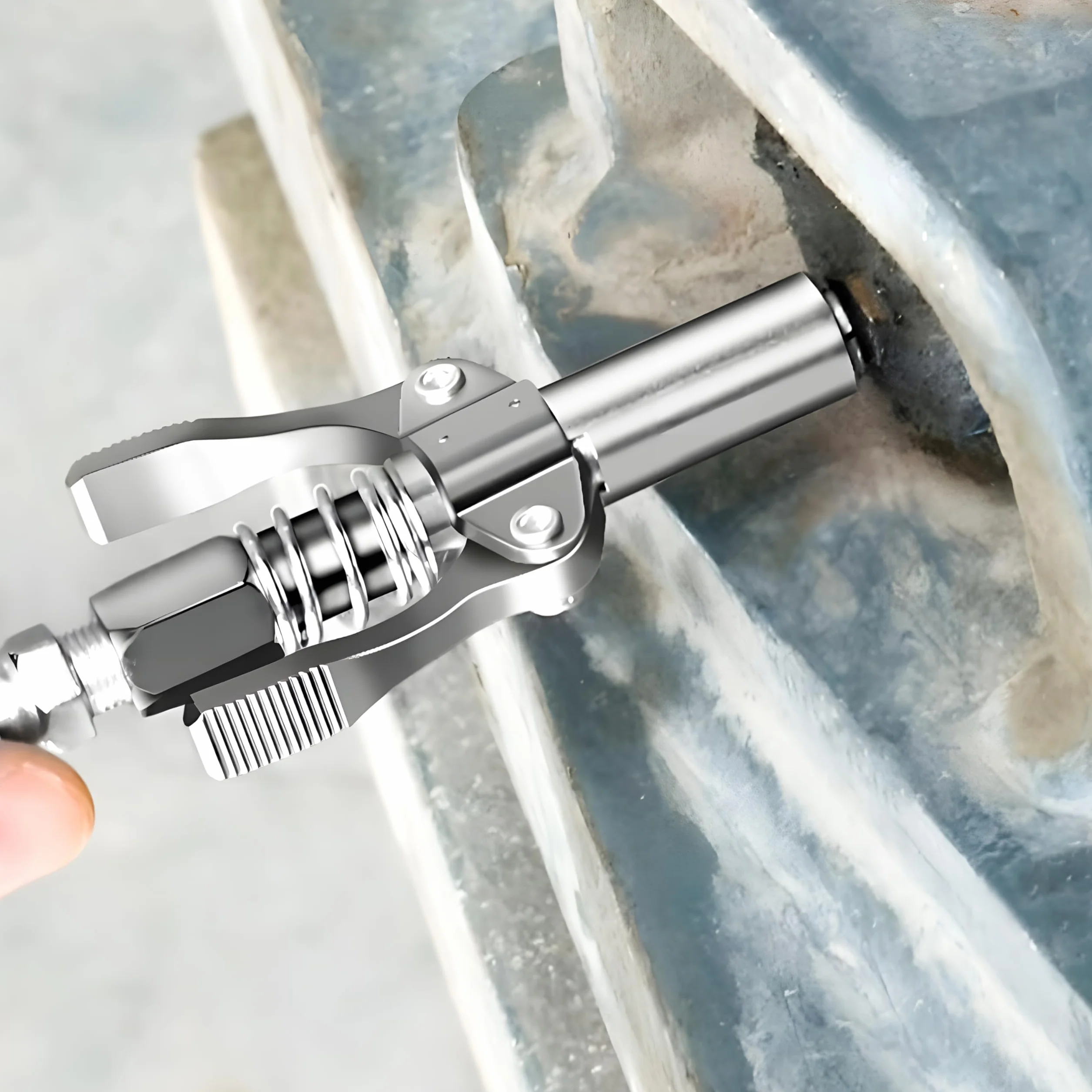 Retoo Szybkozłączka do Prasy Smarowej 10000 PSI, Końcówka Smarownicy z Wężem 30 cm, 1/8", Pasuje do M6–M14