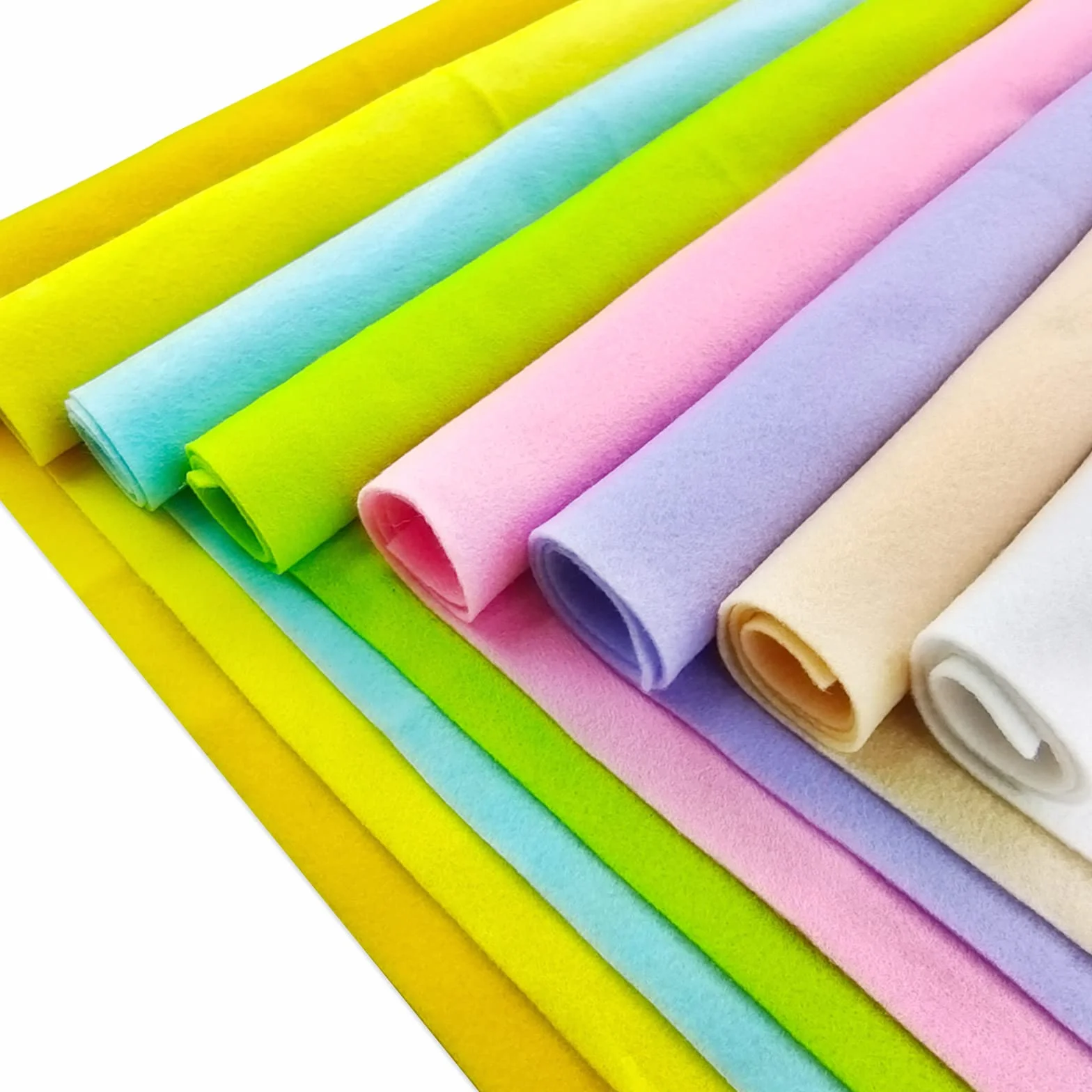 Jtnohx Miękka tkanina filcowa, arkusze filcu w kolorze 40 x 100 cm do rękodzieła, bieżnik z tkaniny do dekoracji imprez i festiwali (Kolory Wielkanocy)