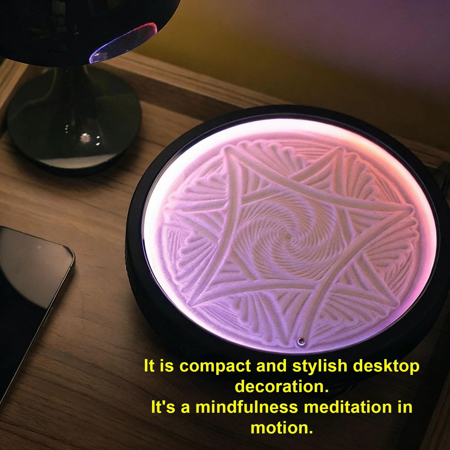 Dpofirs Drift Sandscape, Sand Art Zen Garden, Ruchomy Piasek Art Dekoracyjny Sandscape, Sand Display do Kreatywnego Wystroju Domu