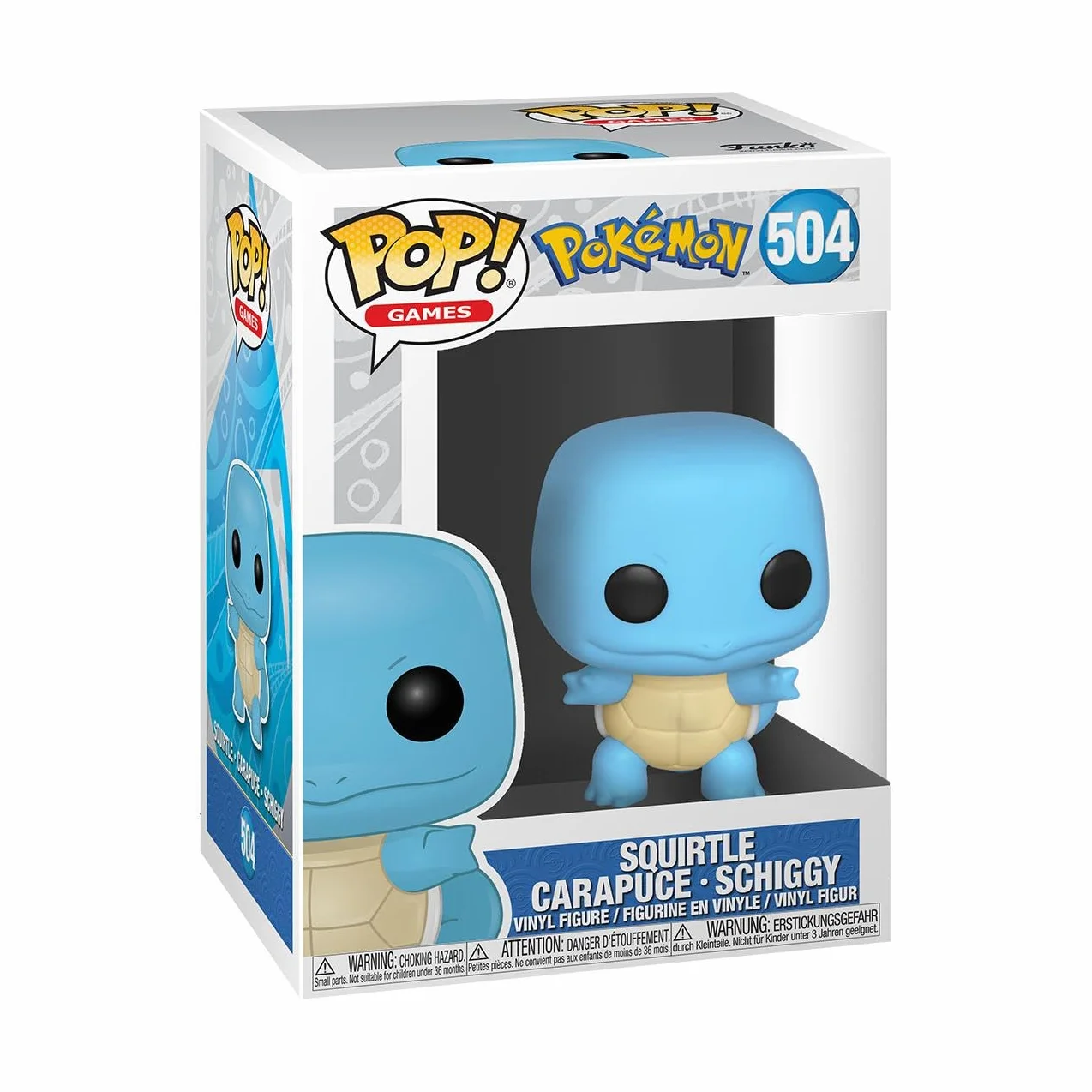Funko POP! Pokemon - Squirtle/Carapuce/Schiggy - Squirtle - kolekcjonerska figurka winylowa - pomysł na prezent - oficjalny towar - zabawki dla dzieci i dorosłych - fani gier wideo