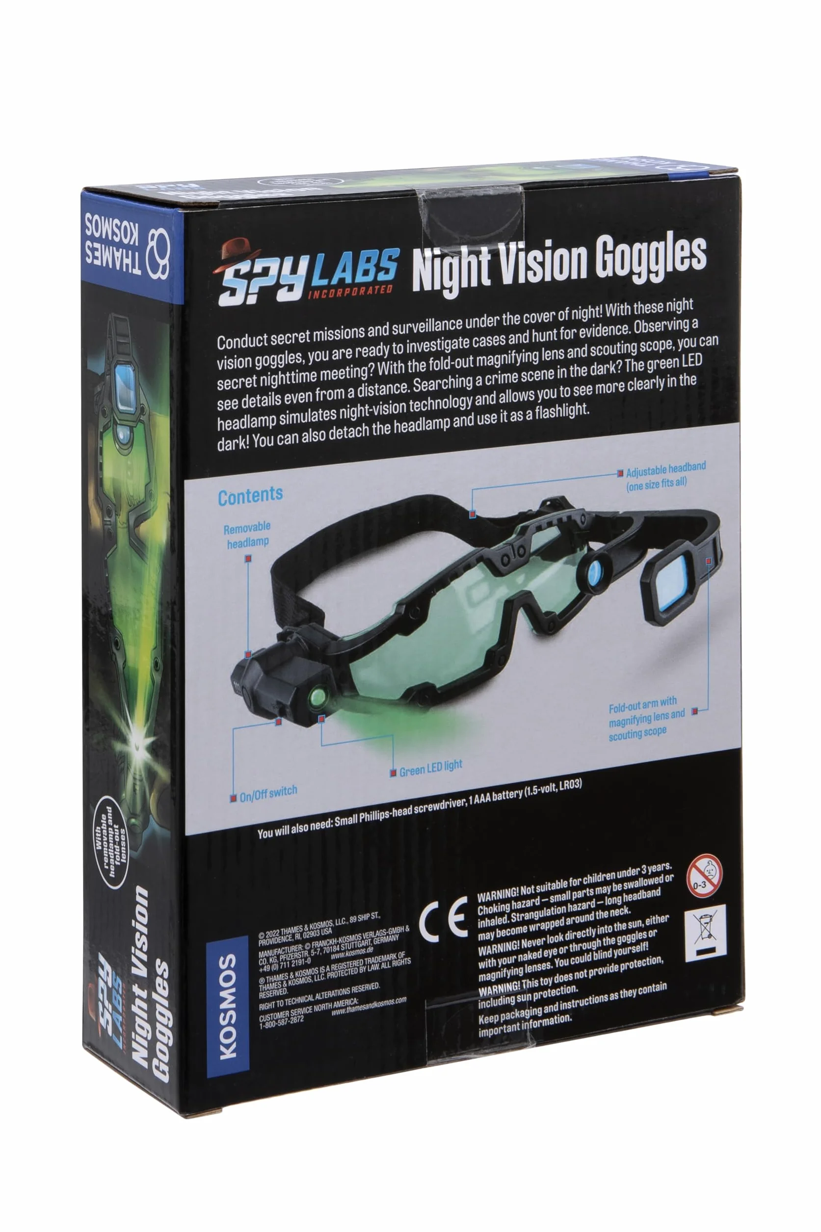 SPY LABS NIGHT VISION GOGGLES