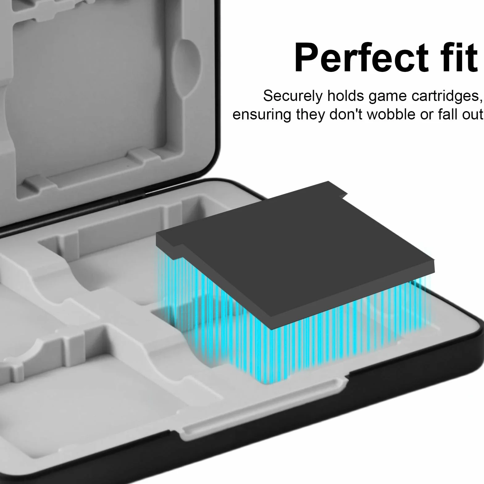 Etui do Przechowywania Kartridży z Grami do Gameboy GB GBC, Magnetycznym Zamknięciem i Silikonowymi Otworami Mieści 16 Kartridży z Grami dla GB GBC Kolekcjonerów