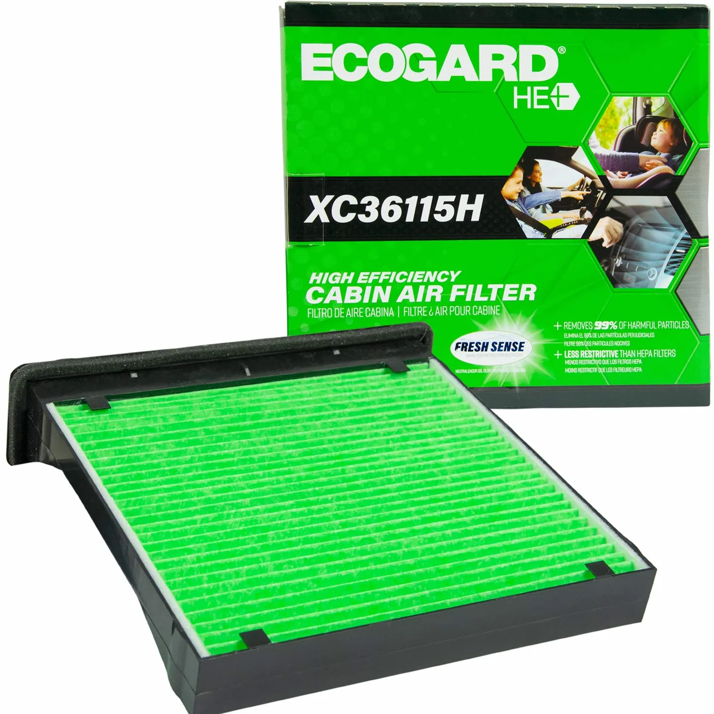 EcoGard XC36115H Filtr powietrza kabinowego - He
