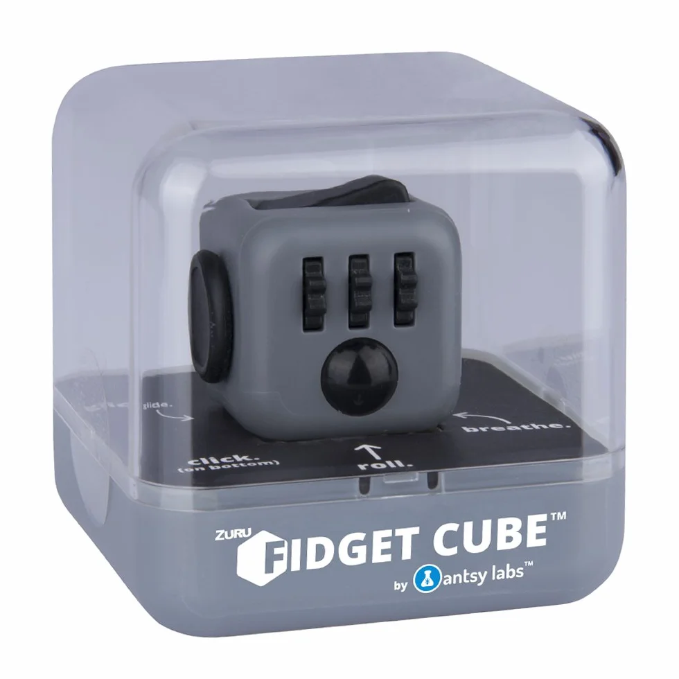 Zuru antsy labs Oryginalna kostka Fidget Cube, czerwona - narzędzie ostrości dla niespokojnych rąk, w wieku od 3 do 99 lat