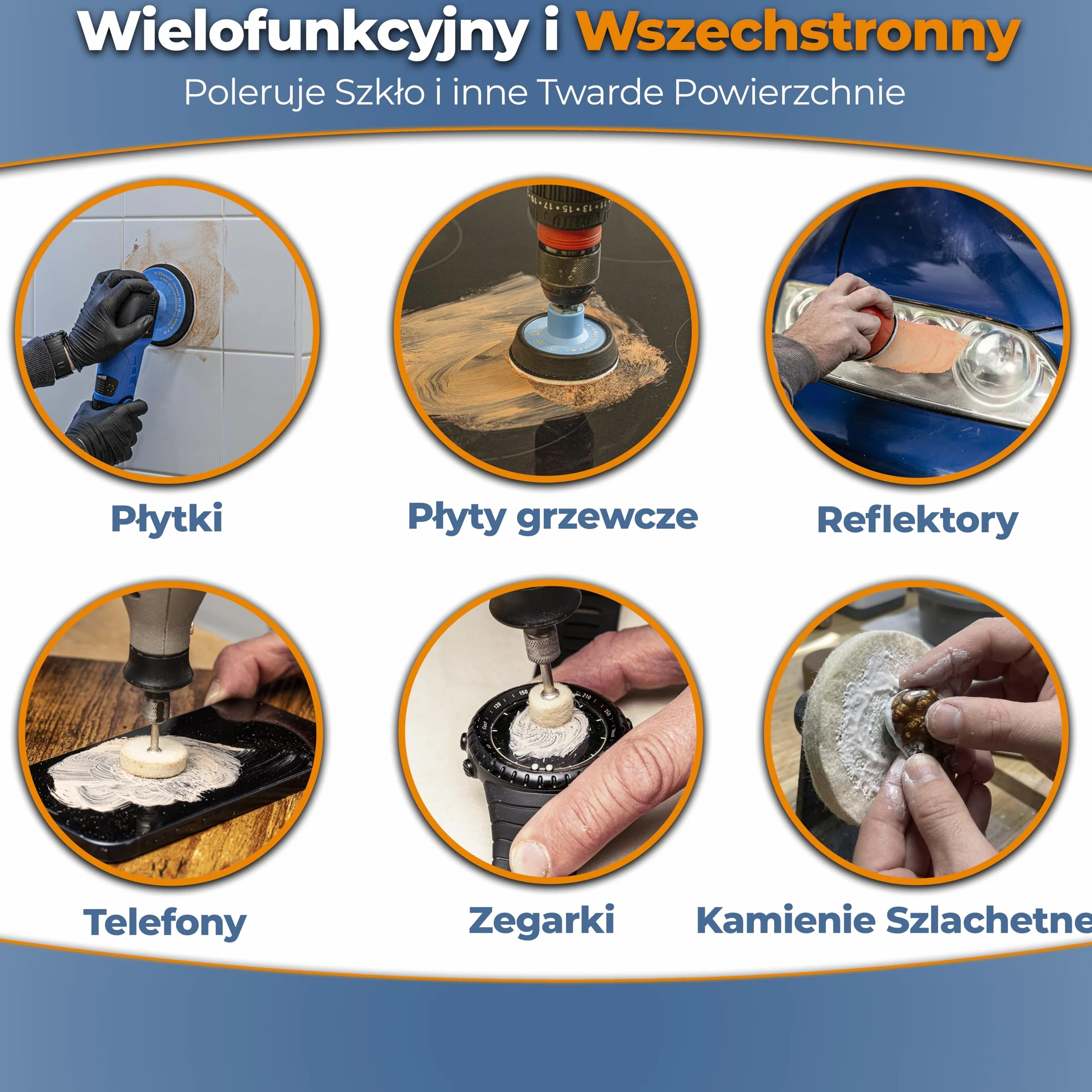 Glass Polish 90006 Tlenek ceru wysokiej jakości proszek do polerowania szkła - TREO 85% - 3,5 mikrona - 50 gramów